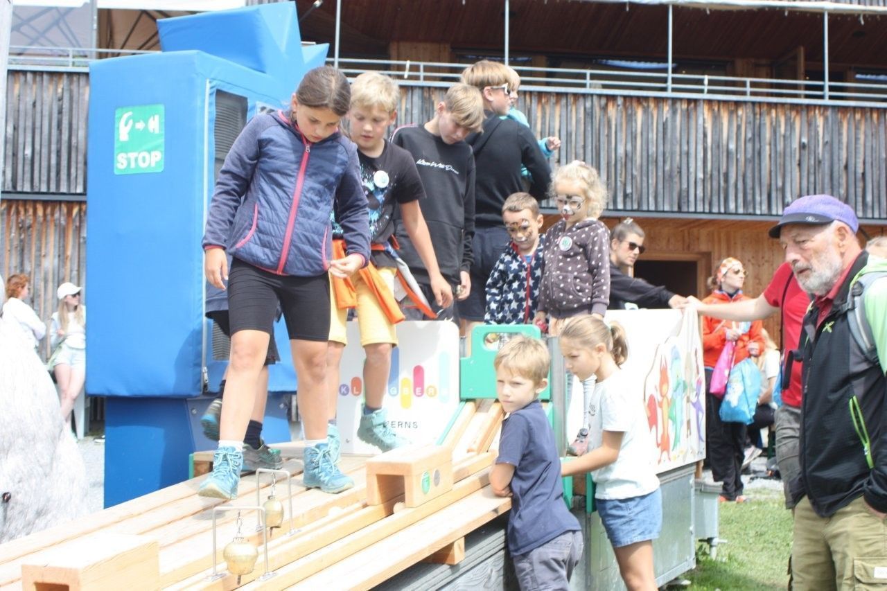 Kugelbahn war der Treffpunkt für viele Kids.