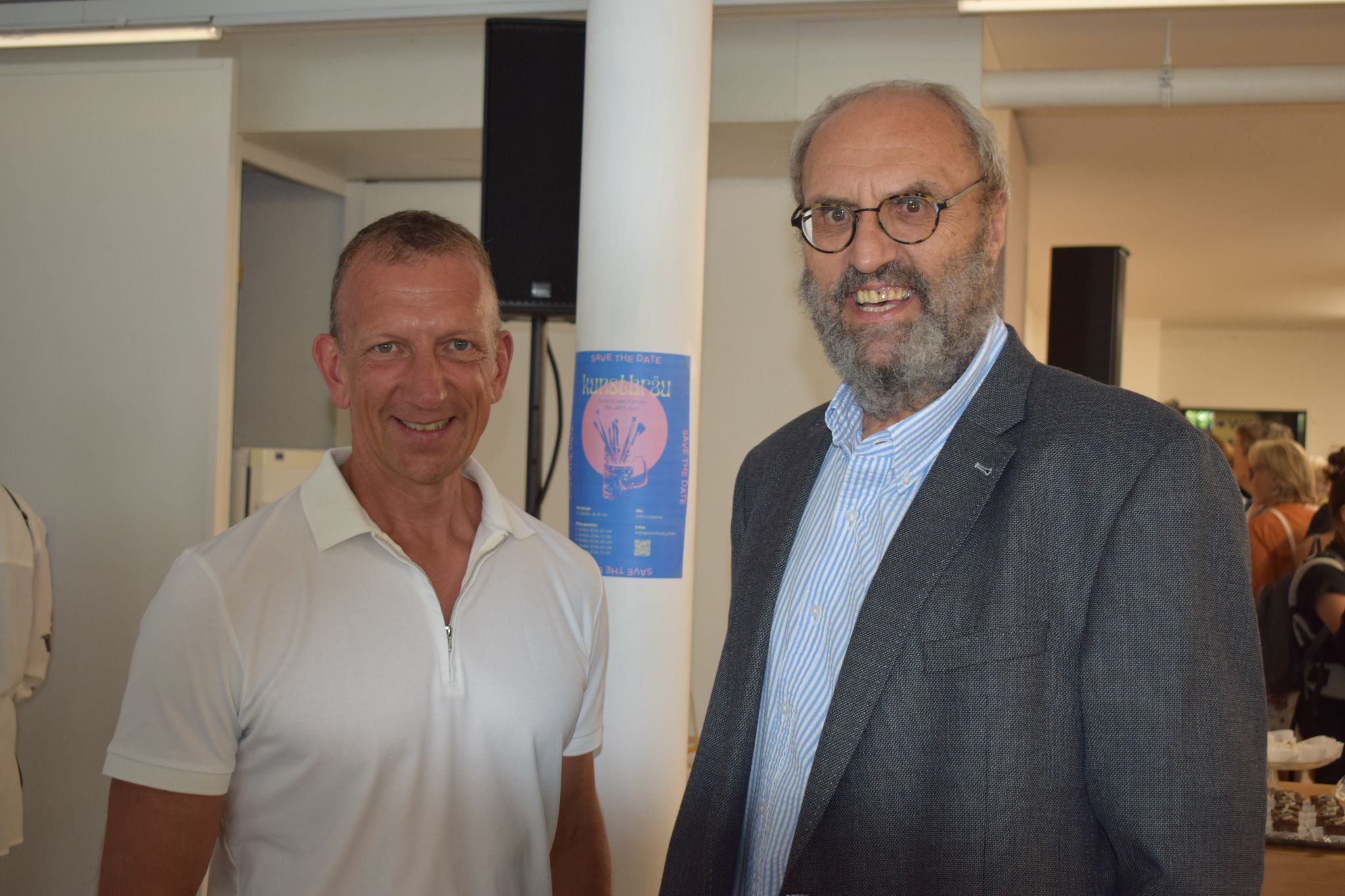 Im Gespräch: Hanno Metzler und Bernhard Bereuter.