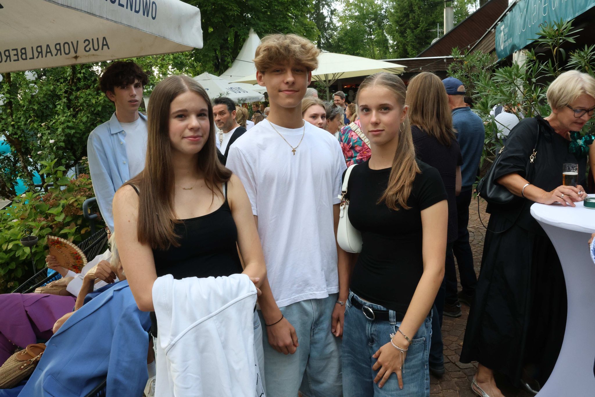 Hannah Mäser, Arthur Notaranthonio und Julia Mäser.