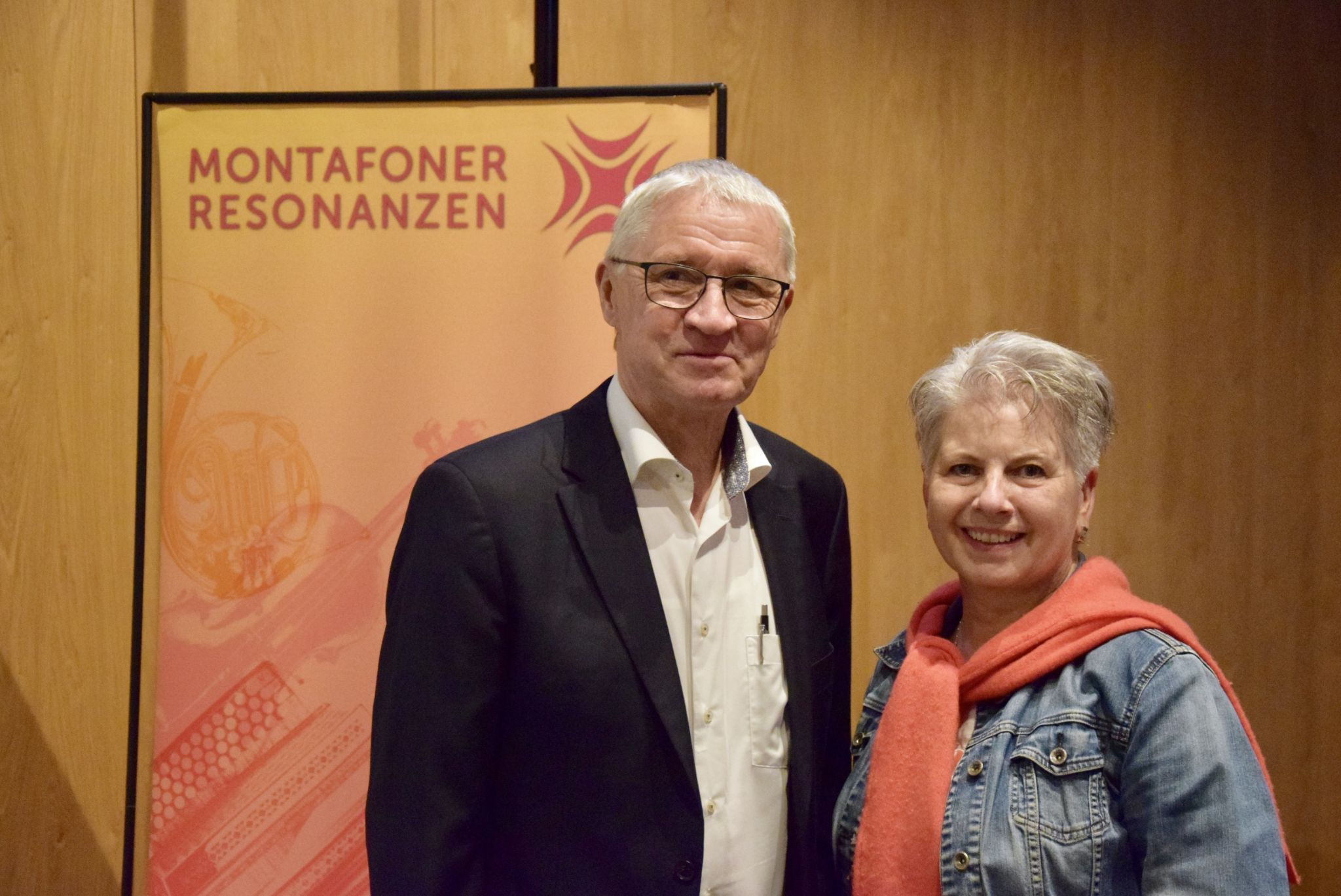 Montafoner Resonanzen-Kurator Markus Felbermayer und Brigitte Plemel (Vorarlberg Tourismus).