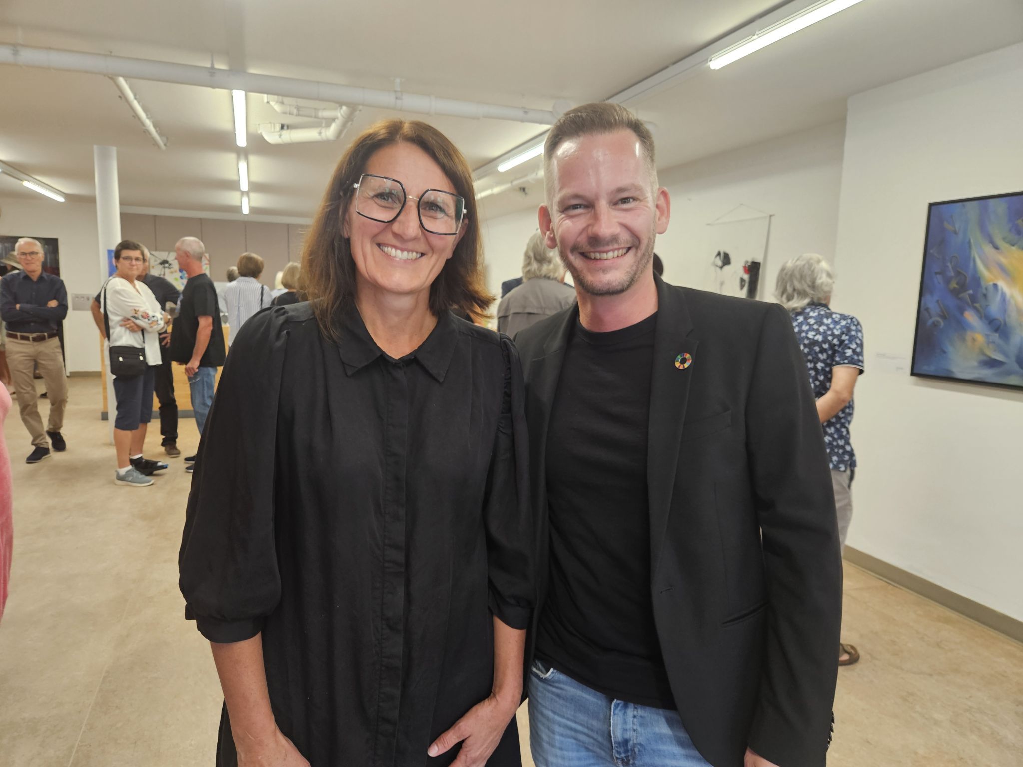 Juliana Krump und Bürgermeister Philipp Fasser