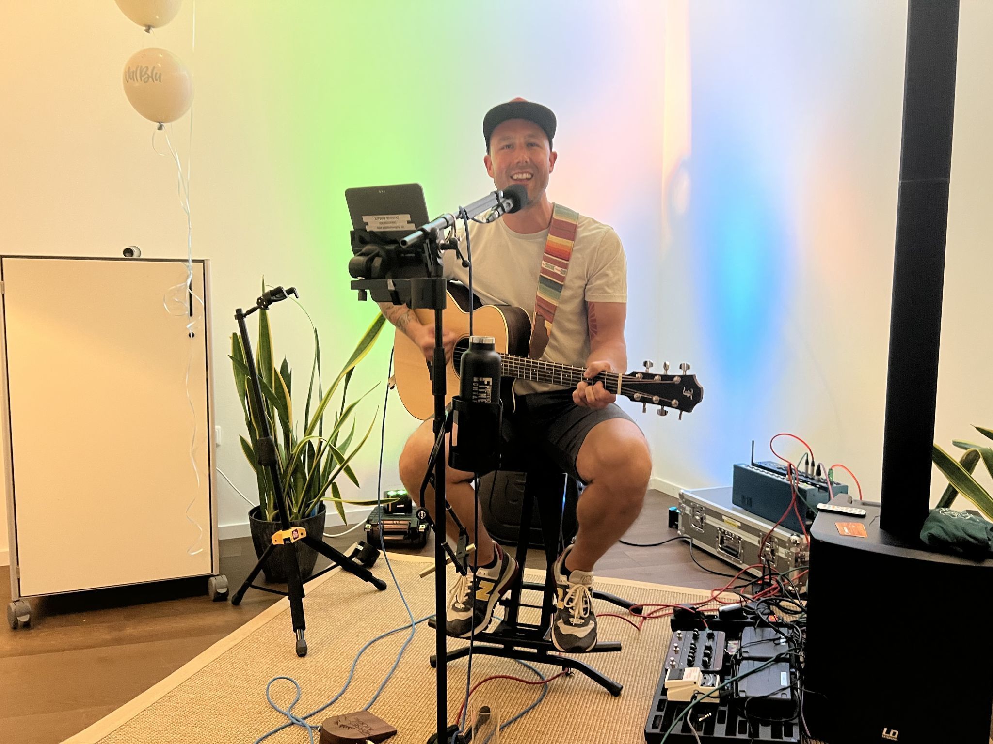Dominik Bandl sorgte für musikalische Unterhaltung.