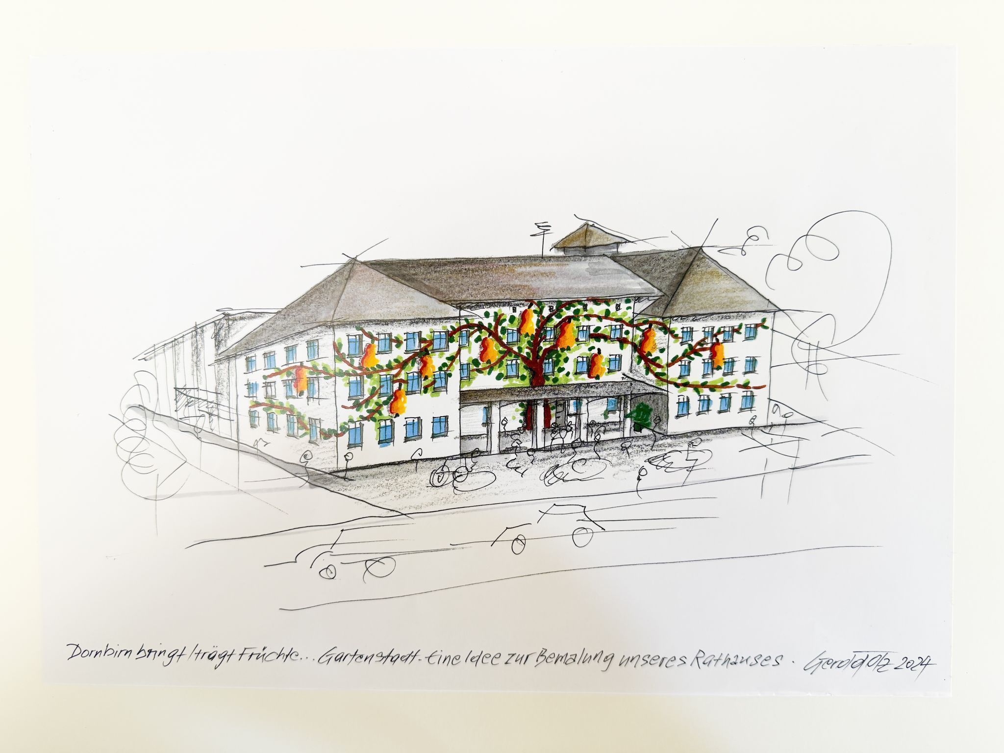 Rathaus Dornbirn durch Gerold Ölz Augen gesehen
