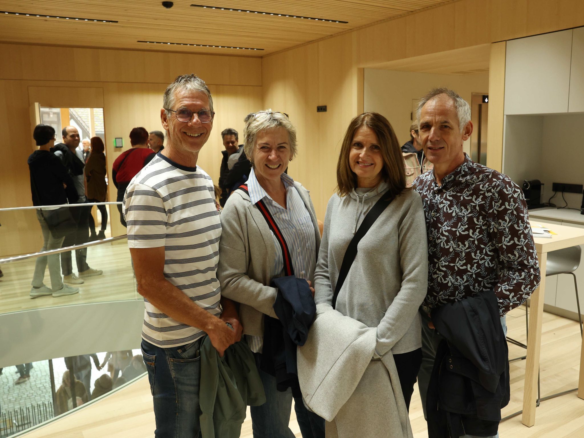 Helmut Obwegeser, Sigrid Macho, Claudia und Rainer Konzett.