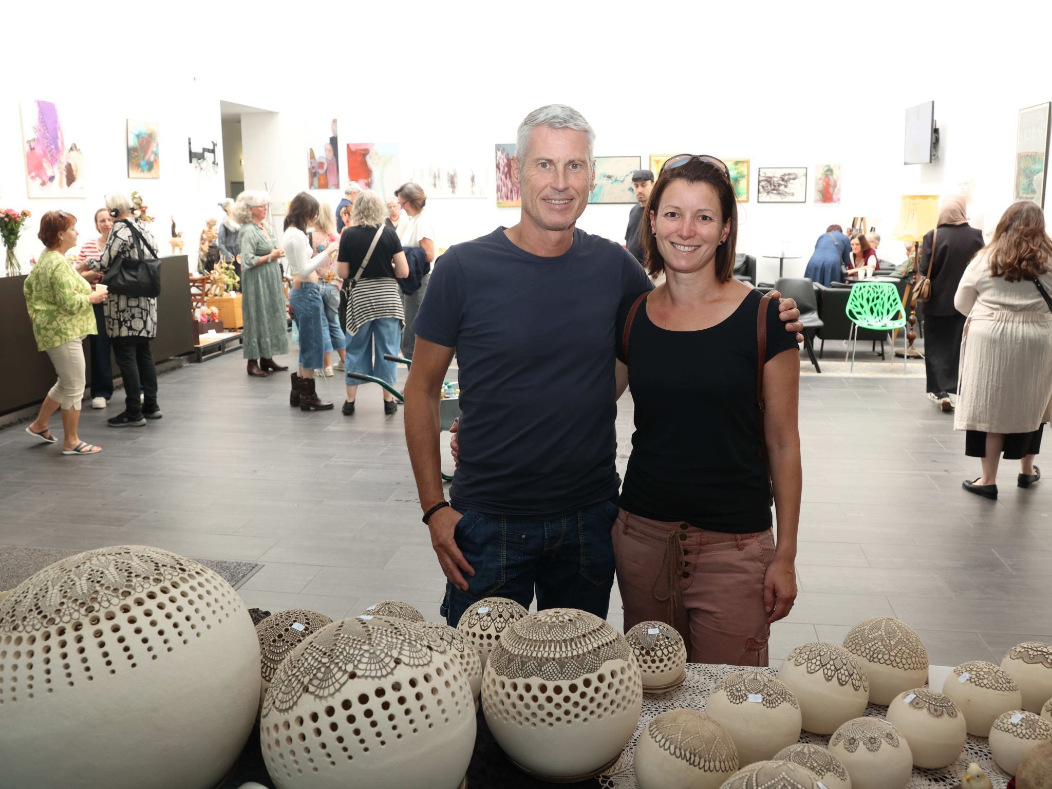 Besucherduo Mario und Claudia Tiefenthaler.
