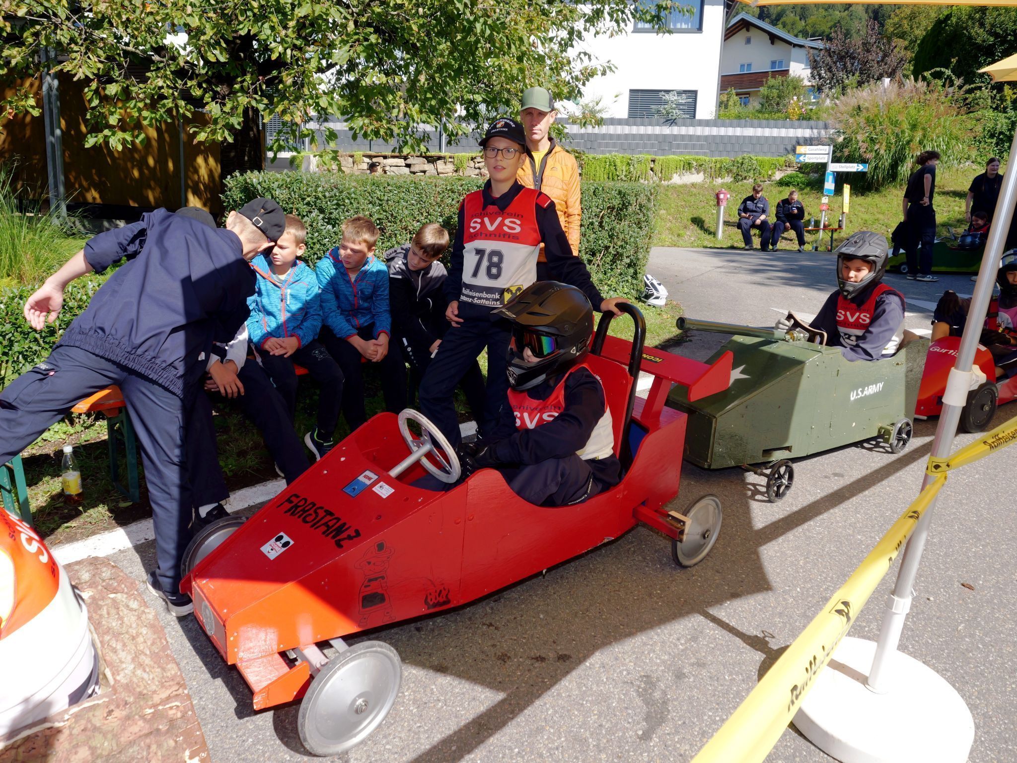 Fahrer der Ortsfeuerwehr Frastanz am Start.