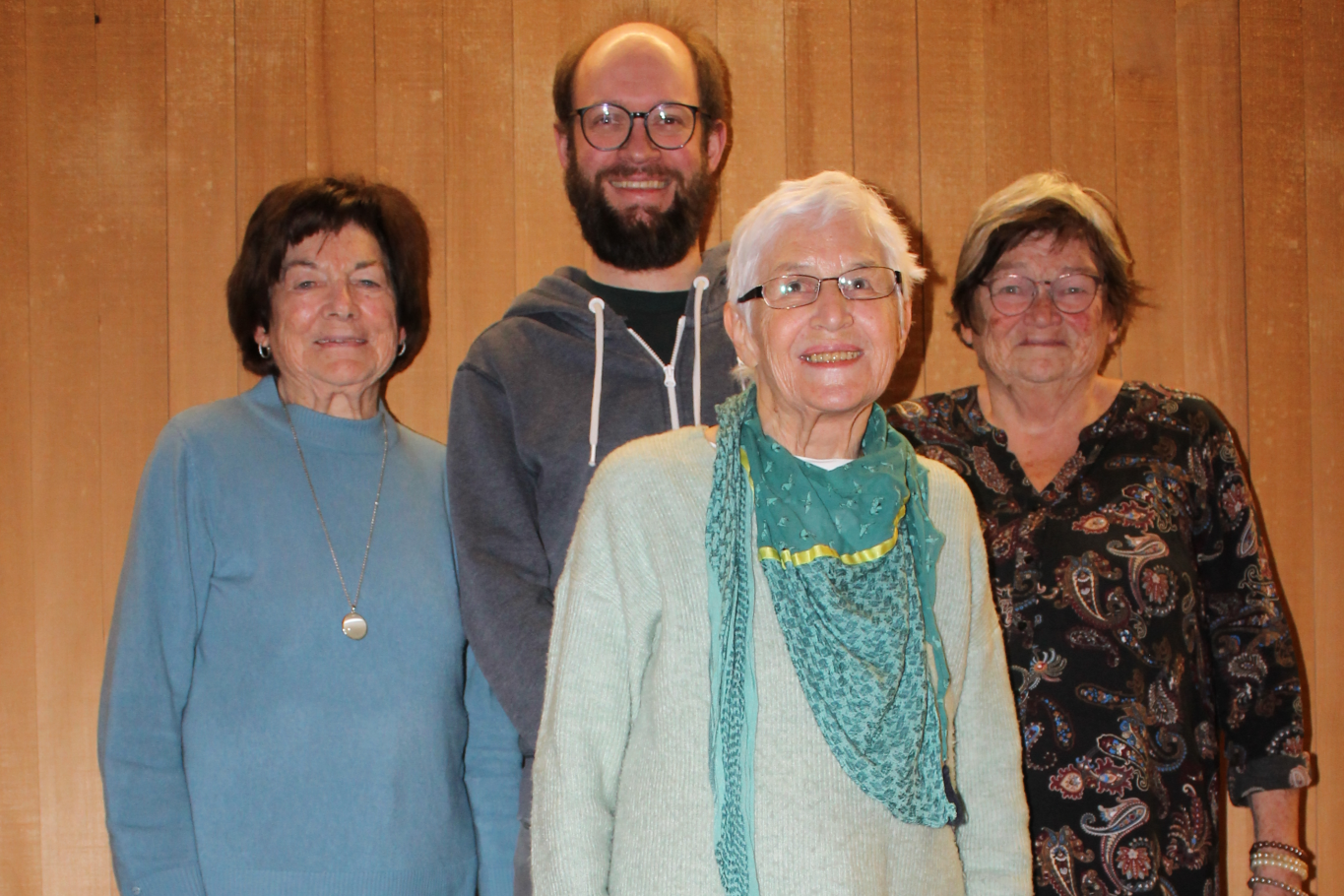 Von li. Anneliese Zerlauth, Johannes Schobel, Irma Hirschauer und Irene Würbel-Walter