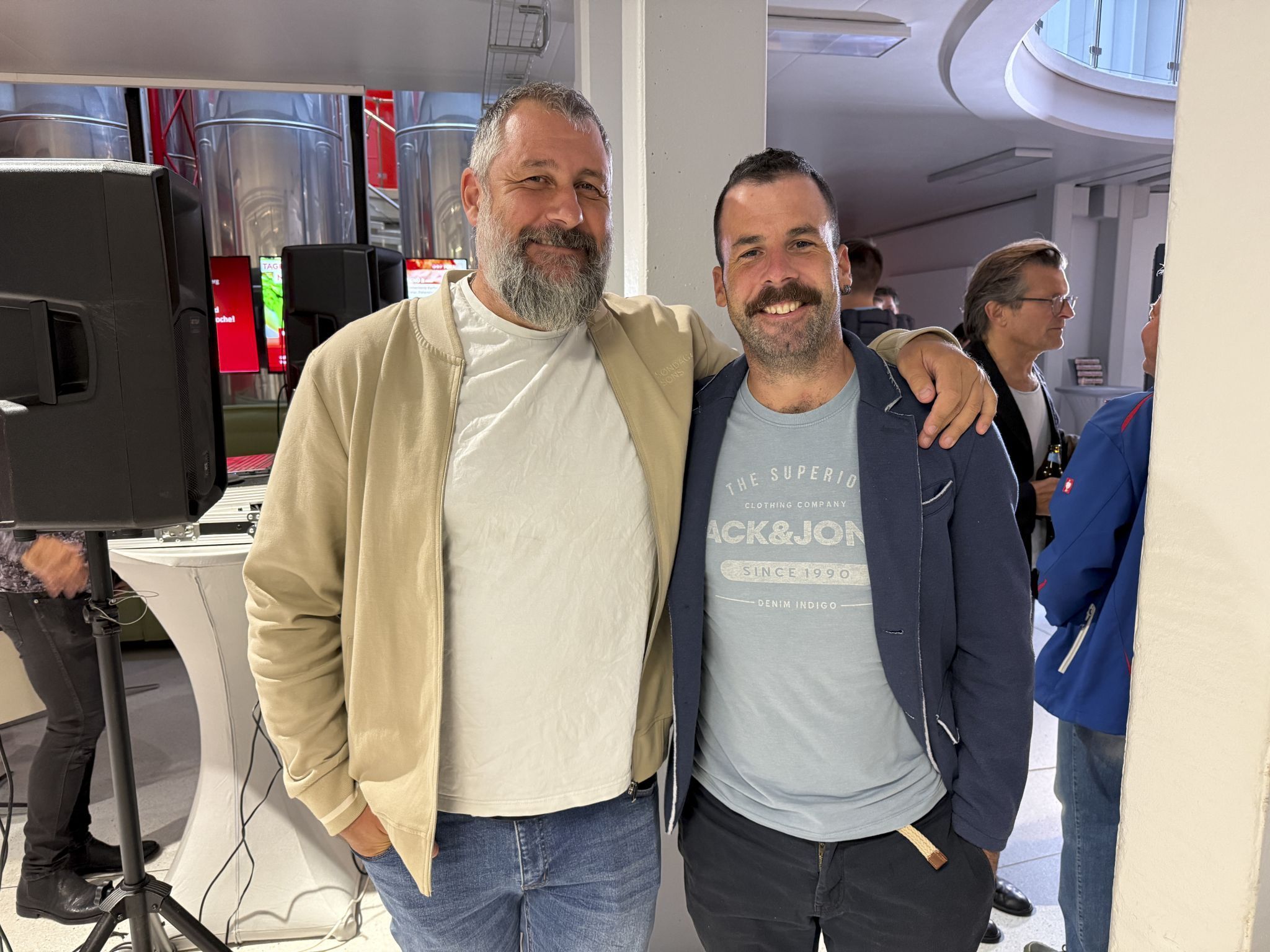 Peter und Markus Pöll schauten vorbei