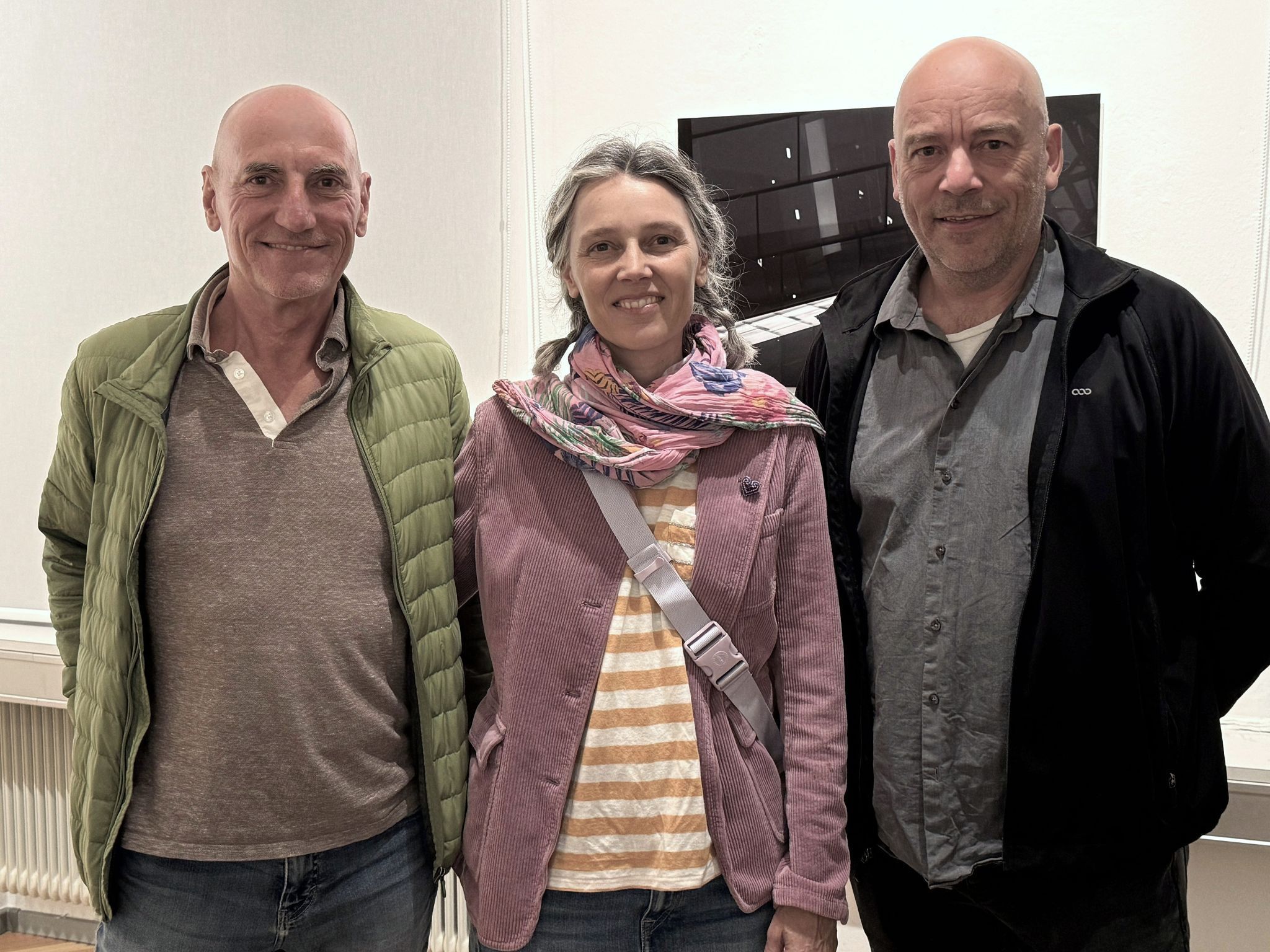 Die Kunstschaffenden Harald Gmeiner, Francesca Motta und Hubert Dobler.
