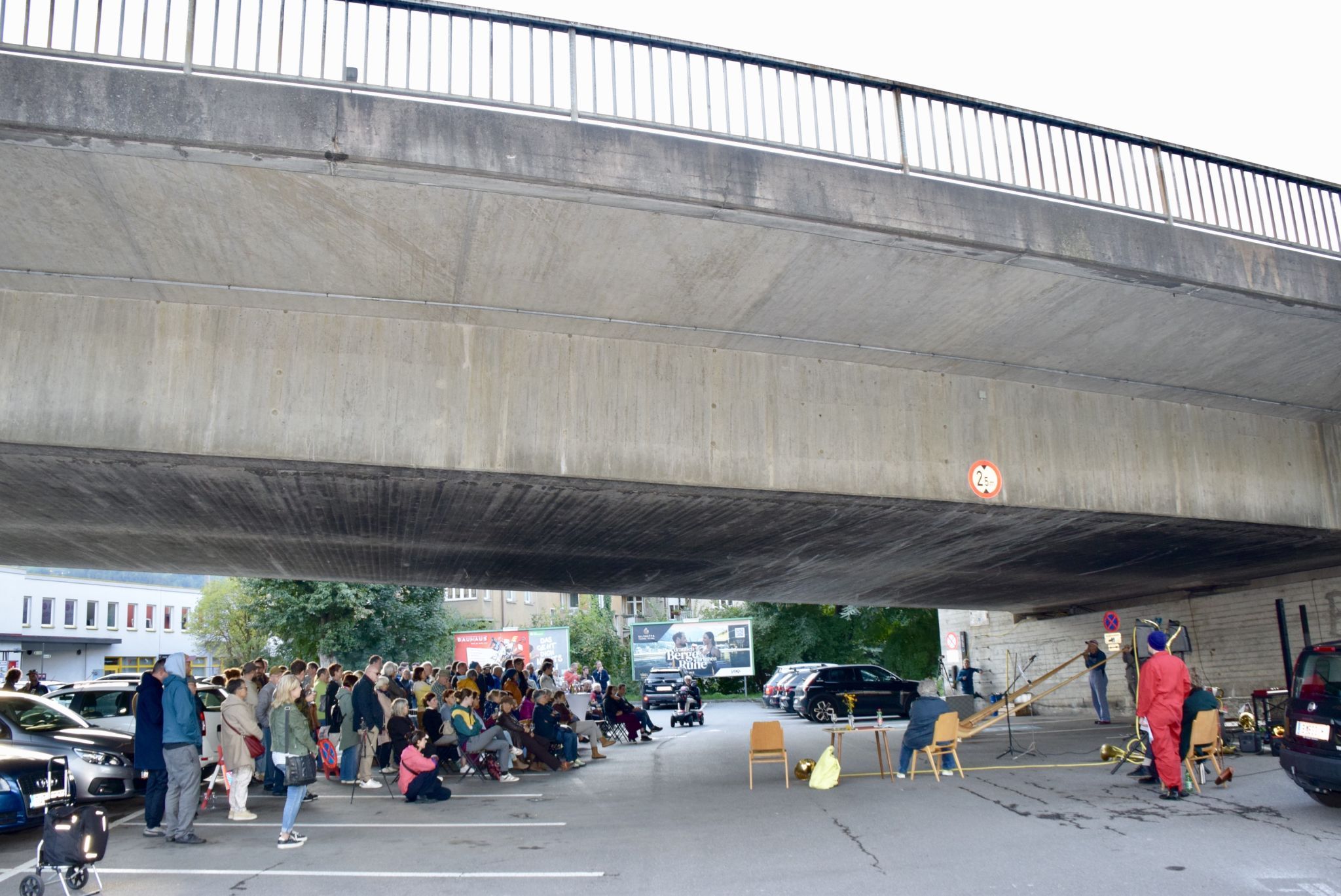Die Brücke von Bludenz nach Bürs.