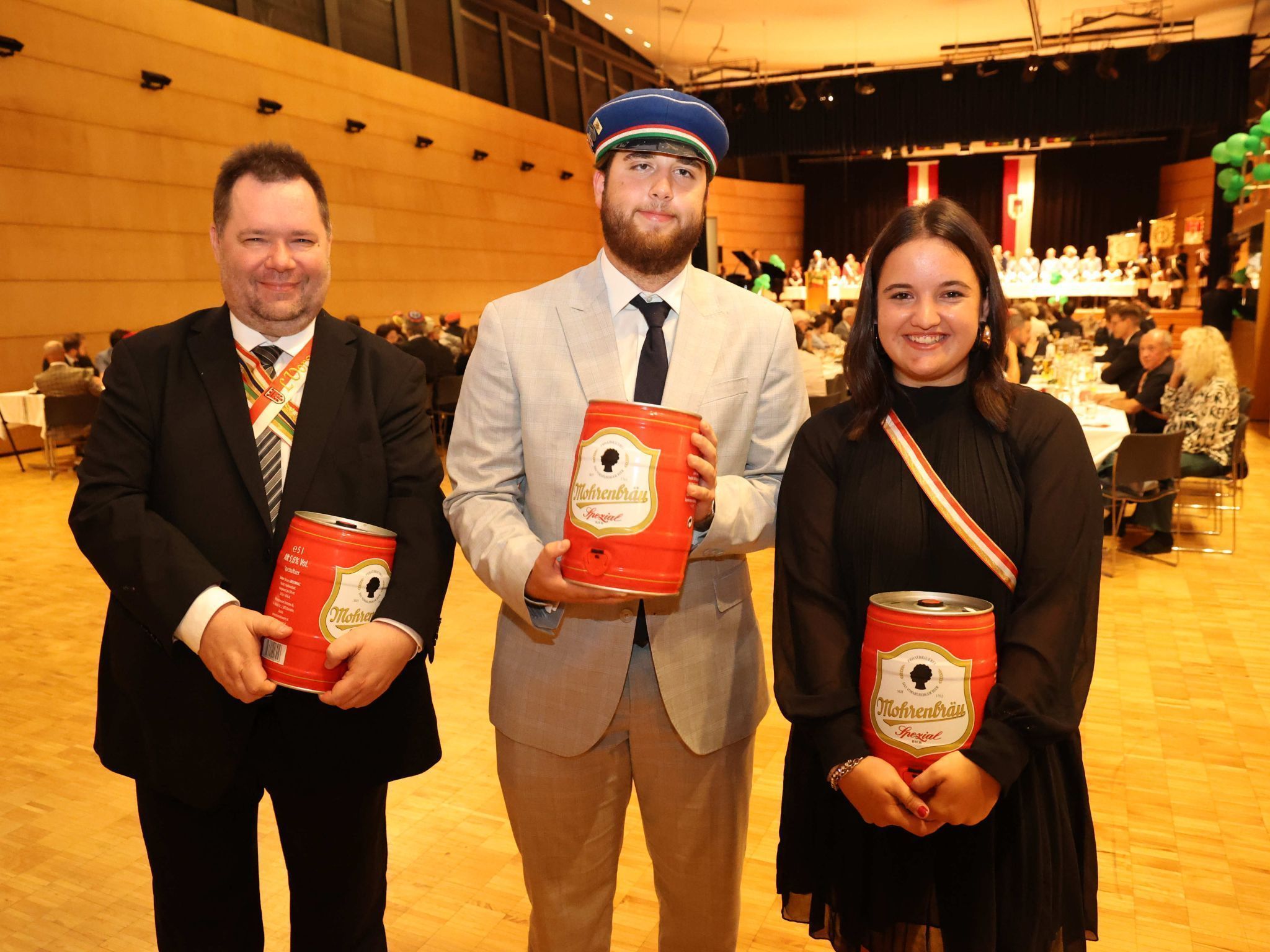 VCV-Vorsitzender Alexander Waller, Jason Schaefler und 