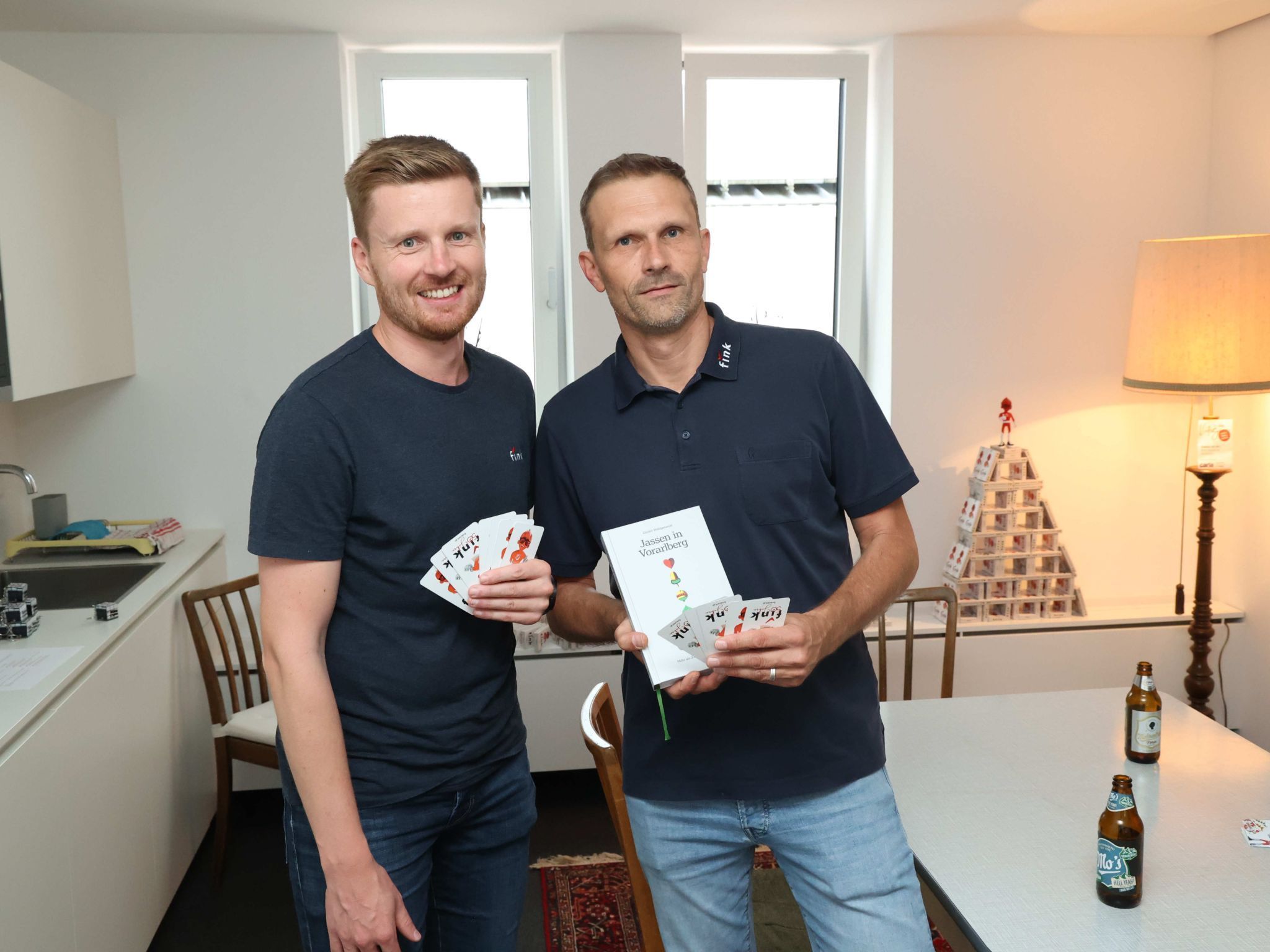Die Techniker Peter Einkemmer und Armin Wolf.