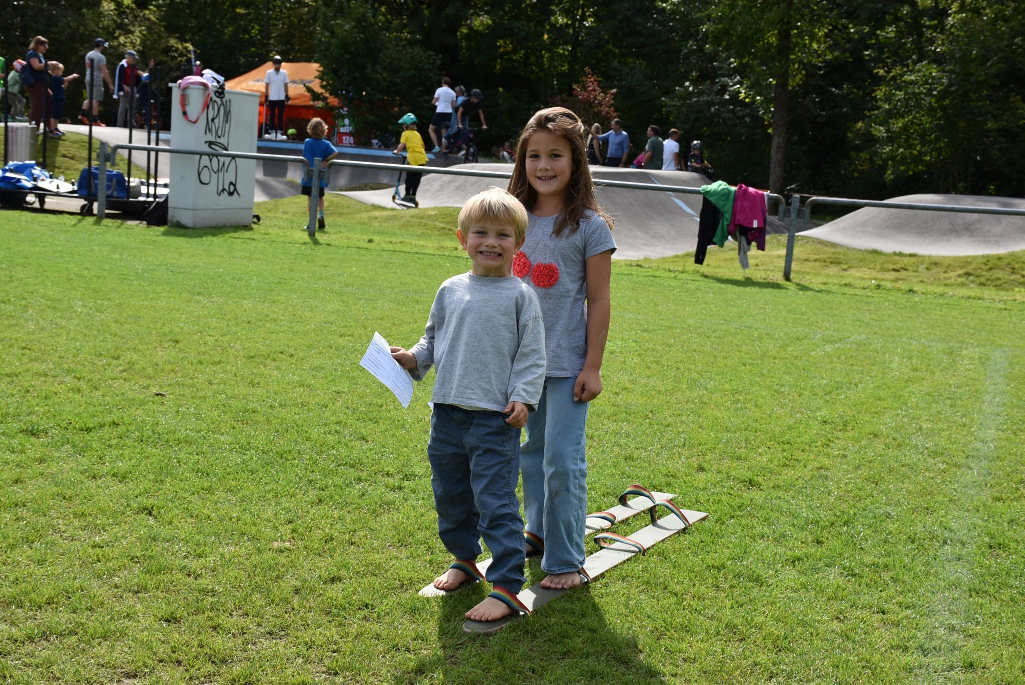 Leonhard Halder und Raffaela Pregel beim 