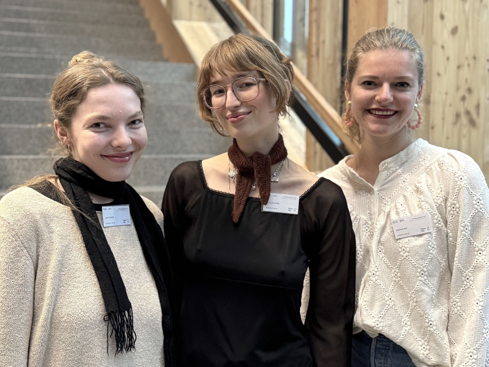 Stipendiatinnen Jana Diewald, Janina Schindler und Johanna Jank.
