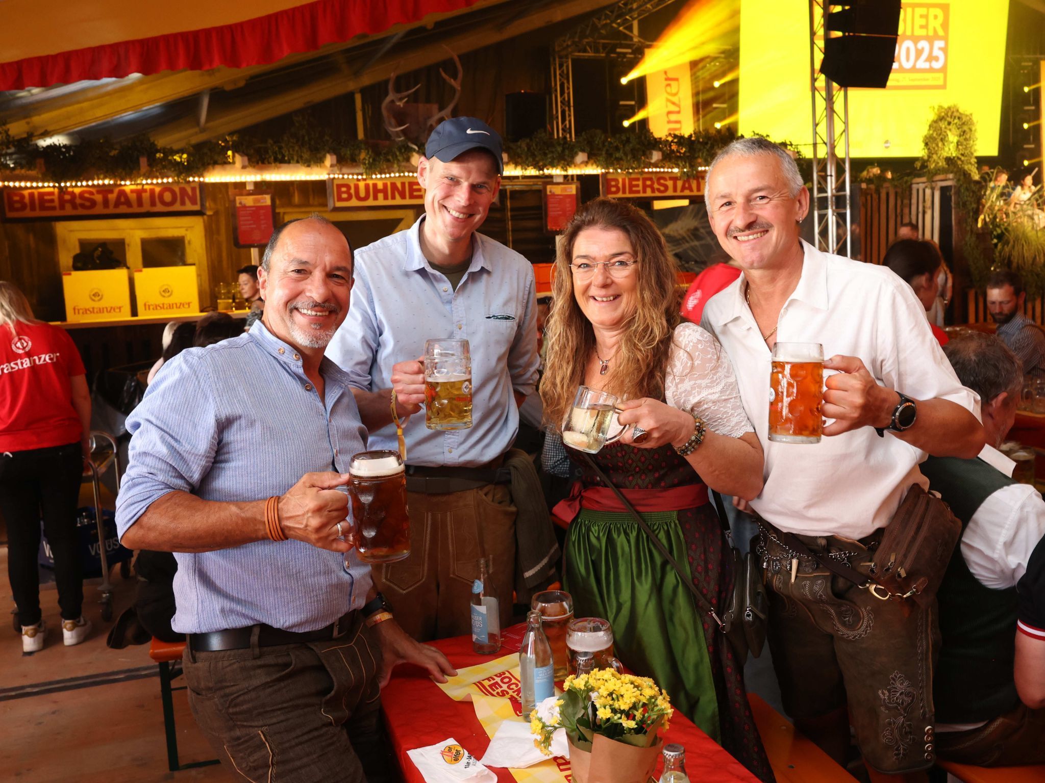 Wolfi Becker, Nicky Steinle, Heike und Thomas Caminades.