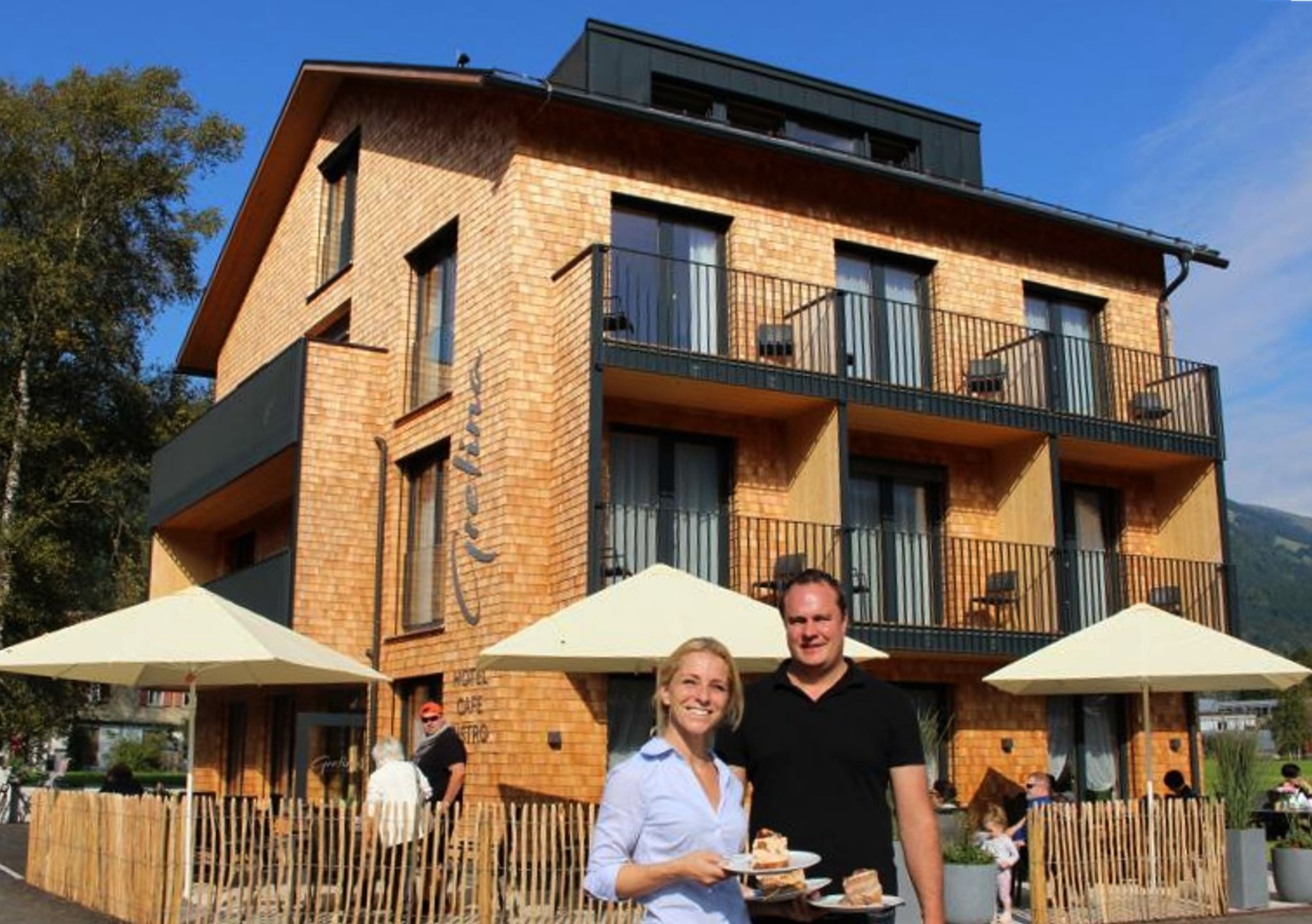 Mit dem 2017 in Bezau eröffneten Hotel Gretina starteten Markus und Silvia Metzler in die Selbständigkeit.   