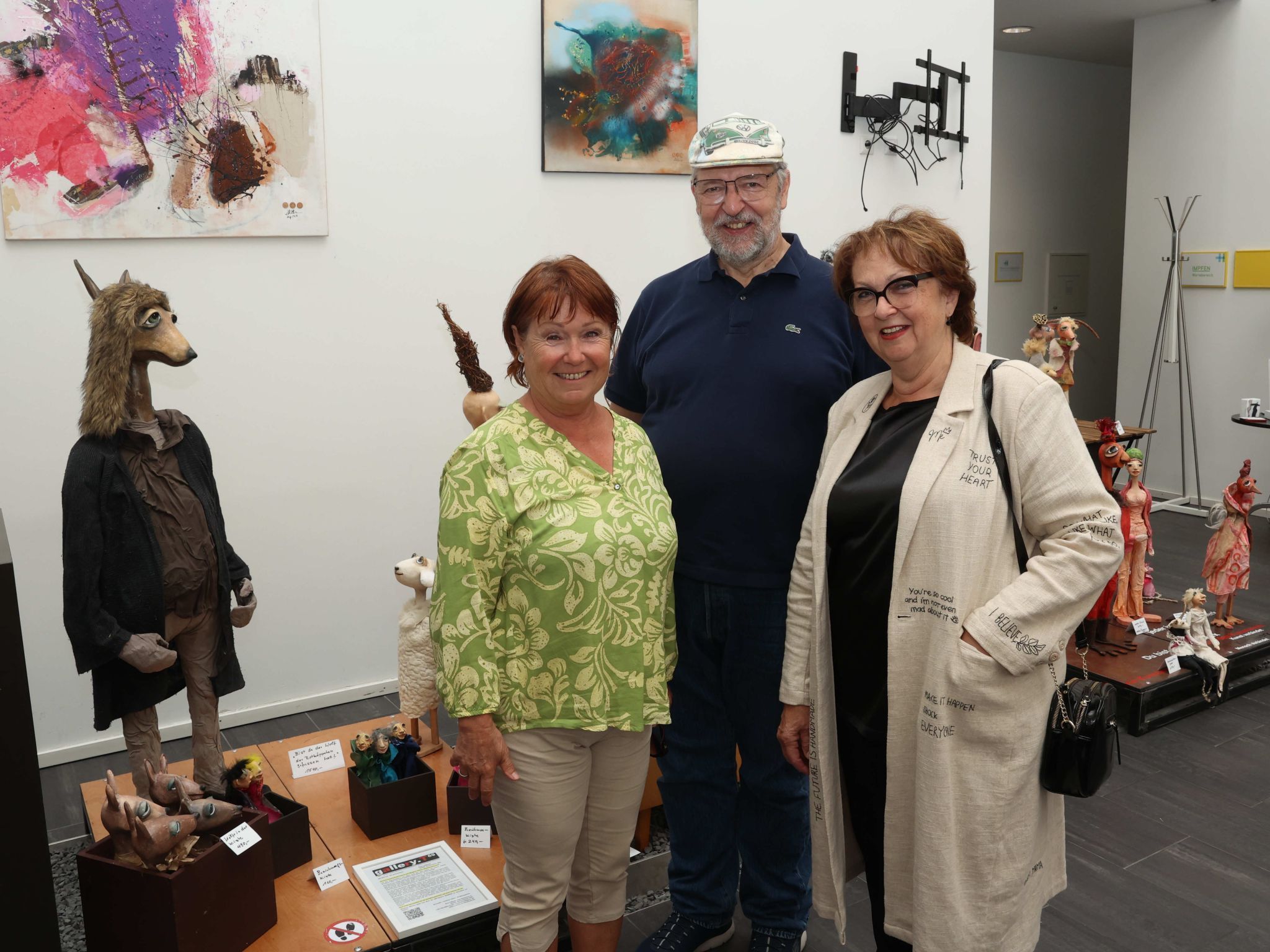 Conny Kresser mit Maximilian und Sigrid Fritsche.