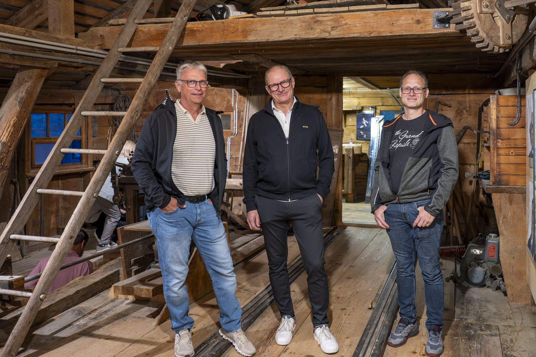 Claus Schwarzmann freut sich sehr über die Entwicklung der alten Säge