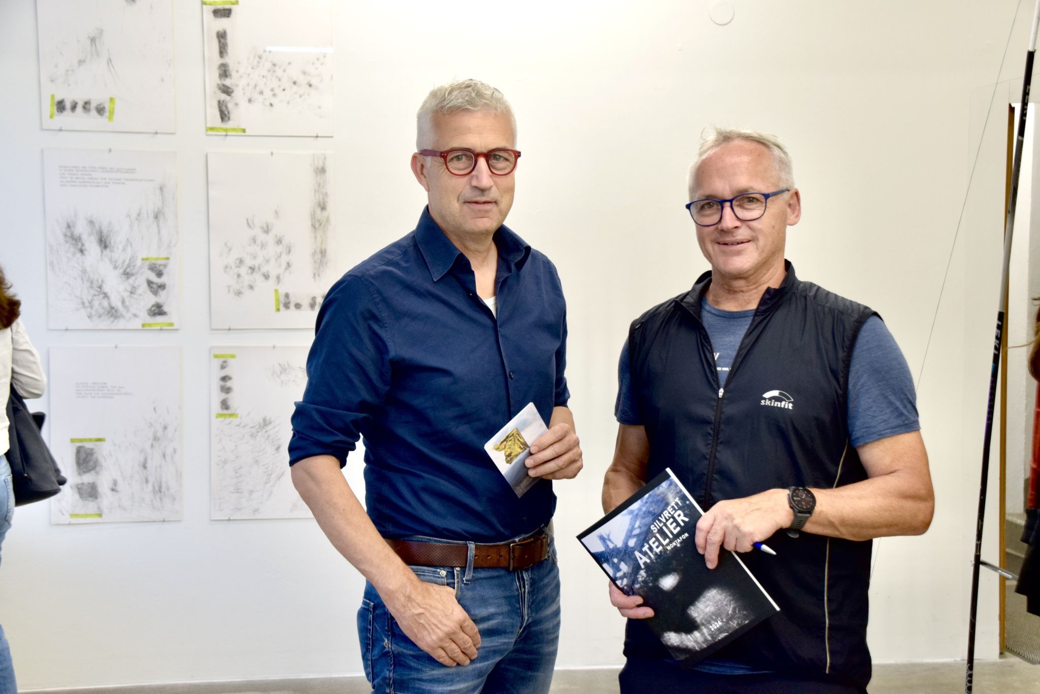 Der Montafoner Standessekretär Bernhard Maier und Künstler Georg Vith.
