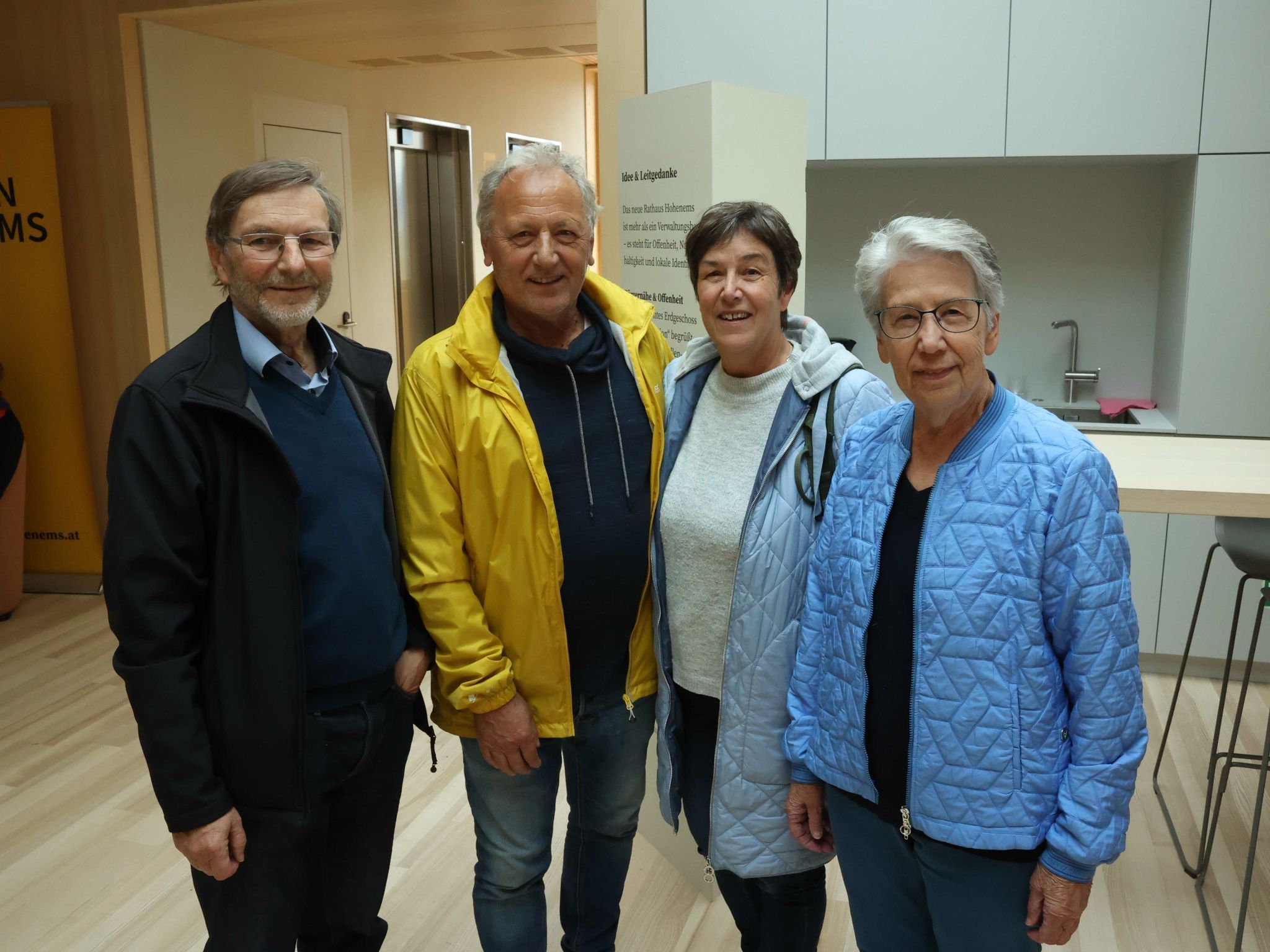 Günter Giesinger, Wal(fried) und Helga Schweiger, Herta Fussenegger.