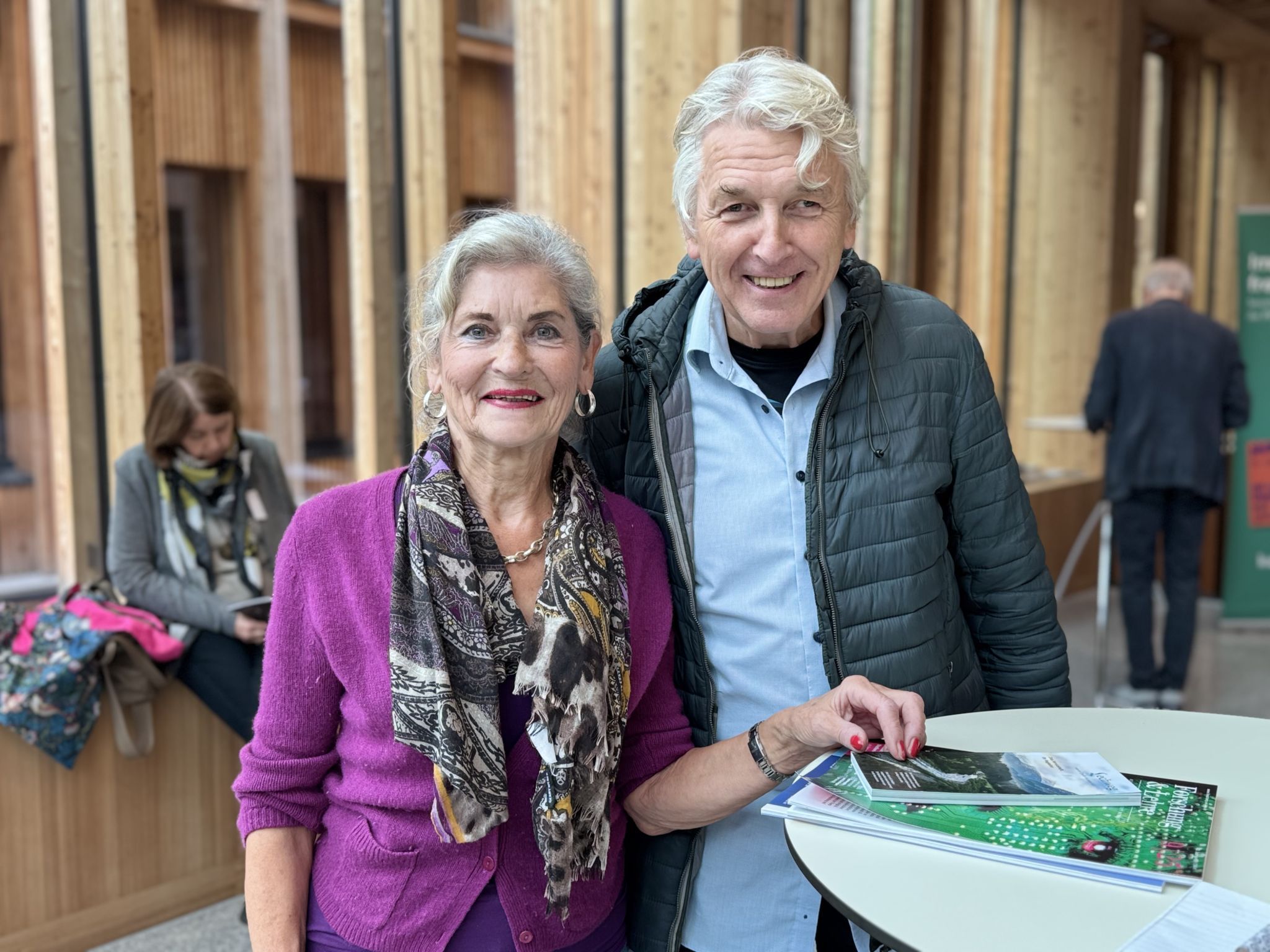 Gastronomin Gerti Feßler D'Errico und Armin Fritz.