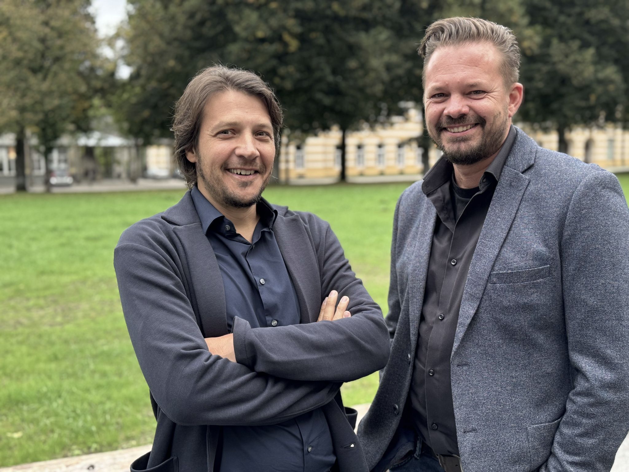 Architekt Paul Steurer und Ingenieur Ralf Herda.