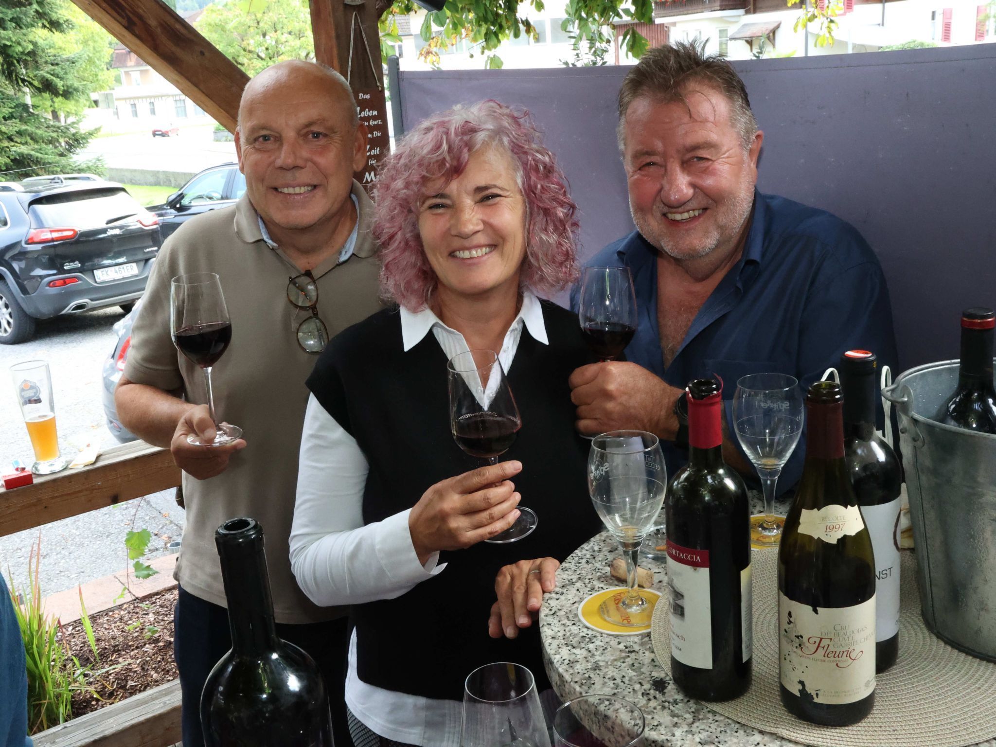 Hartwig Maier, Martina und Ferdinand Scheidbach.