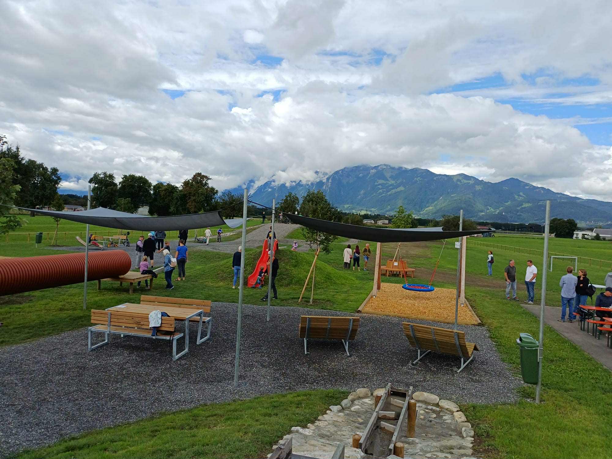 Der Pumptrack in Klaus wurde feierlich eröffnet.