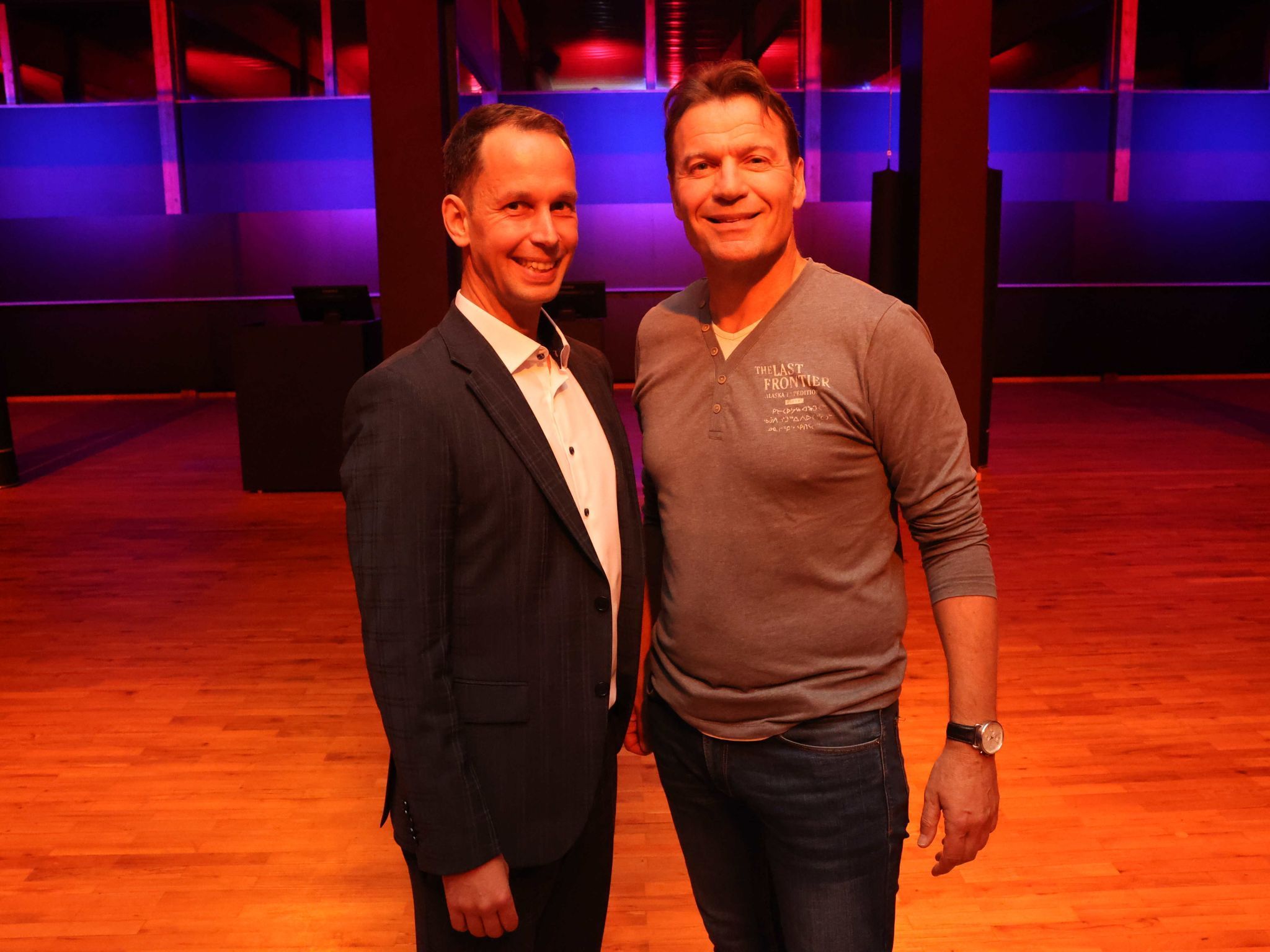 Martin Bröll und Hannes Fehr von der Sparkasse Feldkirch.