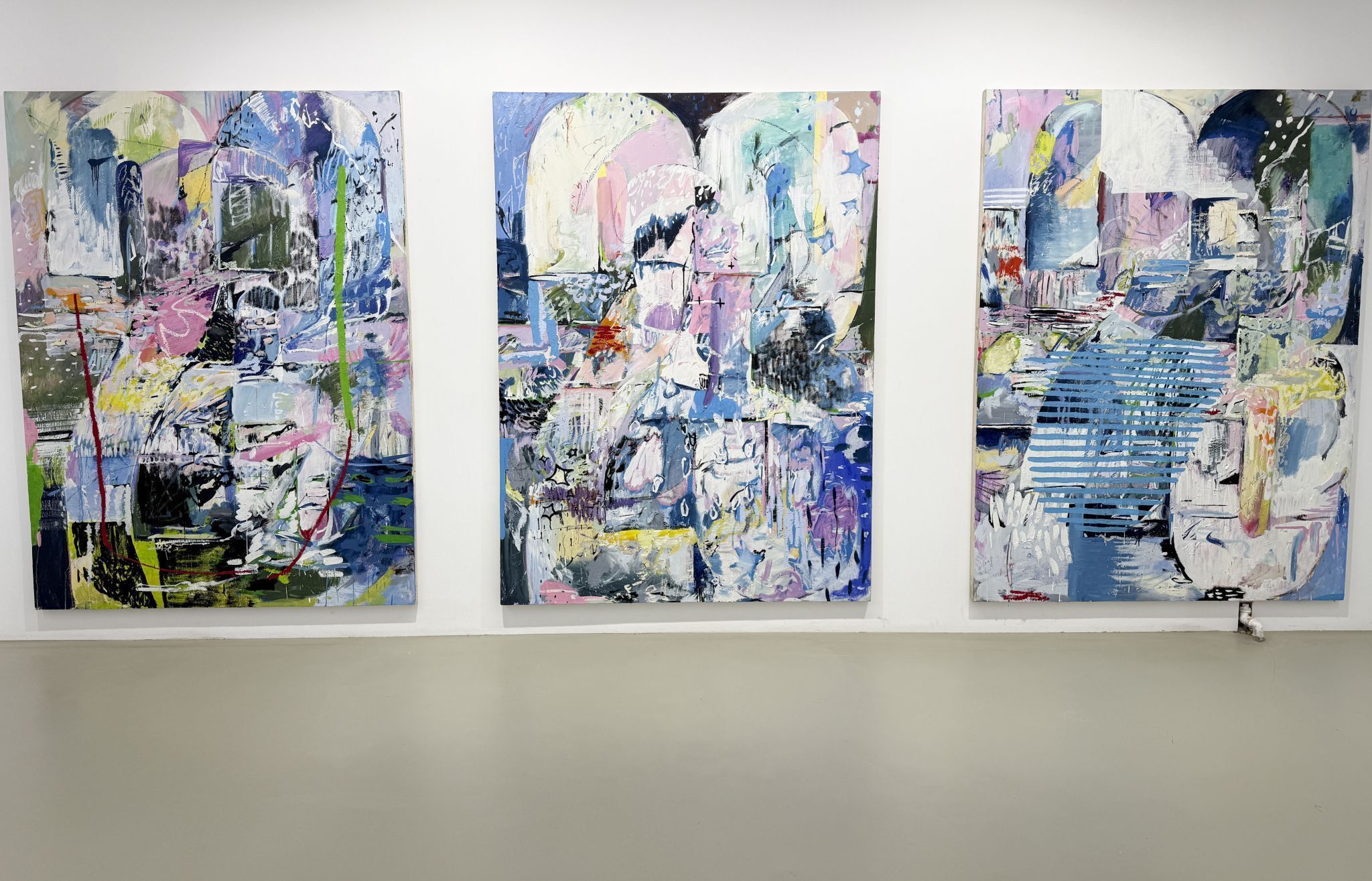 Öl auf Leinwand ist ein Thema der Ausstellung