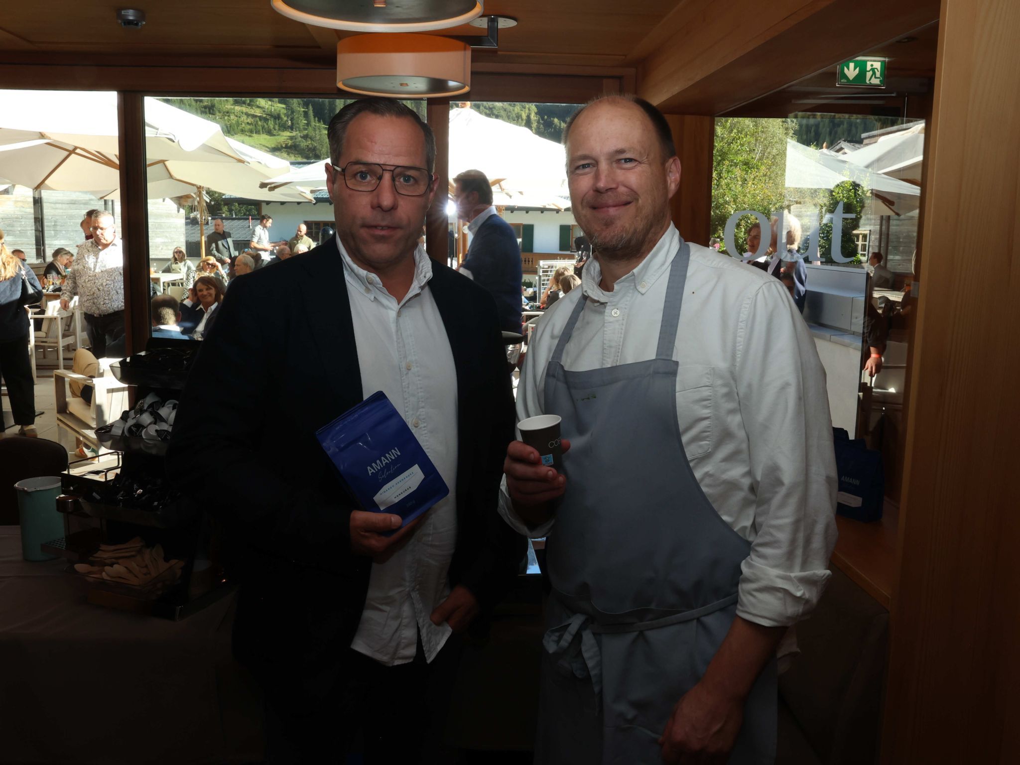 Roland Kuster (Amann Kaffee) und Benmoit Dewitte.