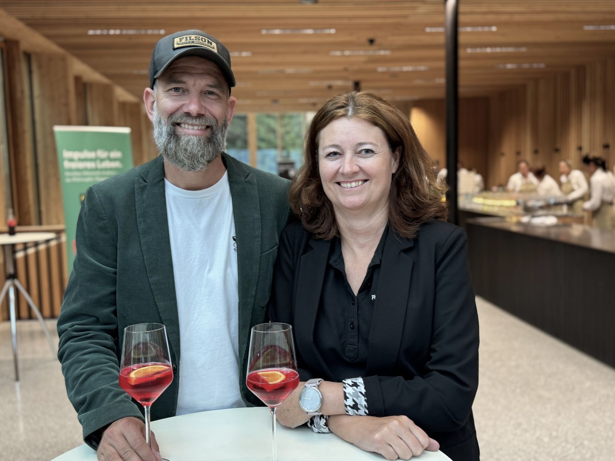 Leiter Stefan Untertrifaller (Lechwelten) und Organisatorin Mirjam.