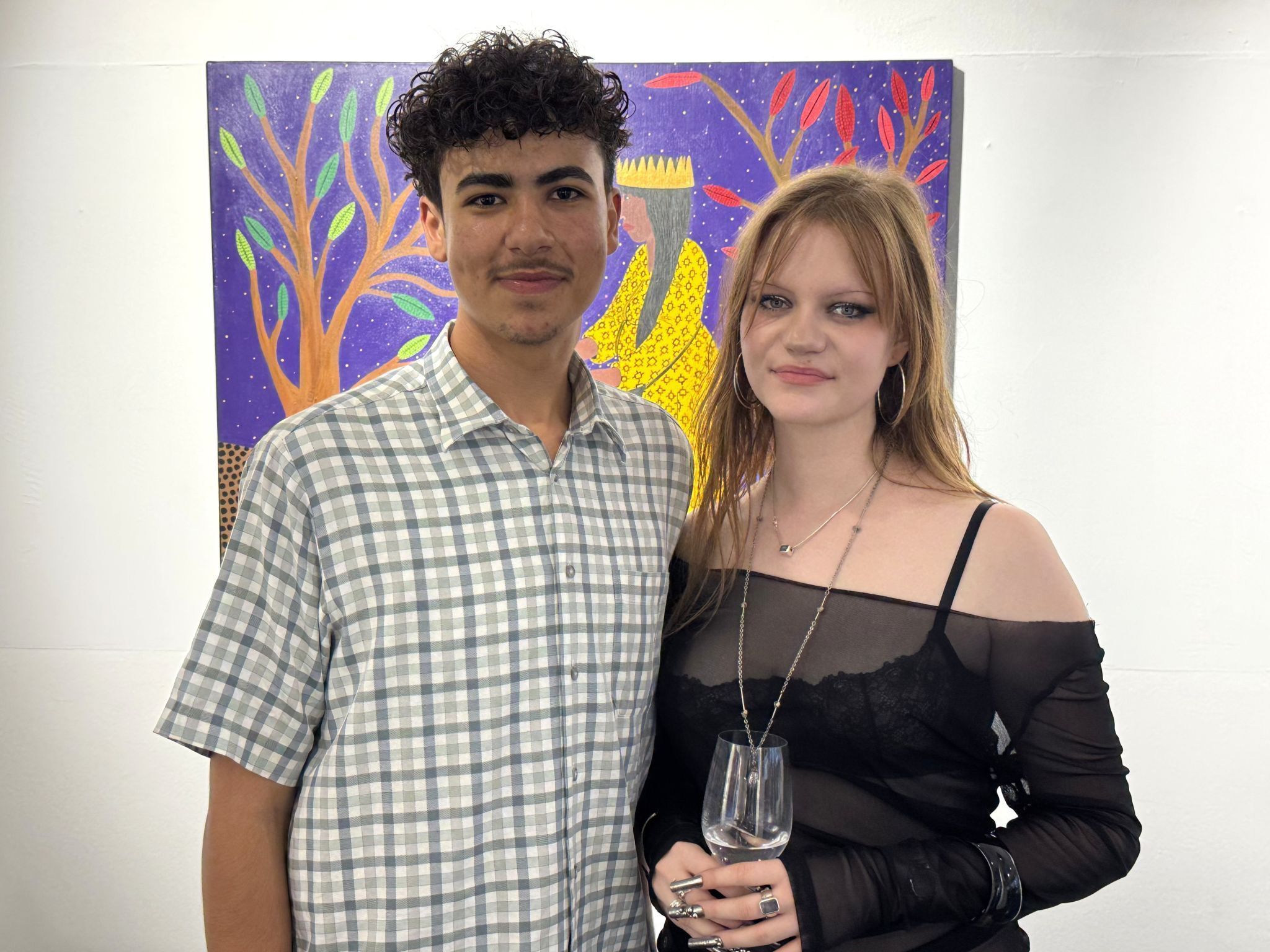 Kunstinteressiert: Osama Al Farwan und Hannah Dall.