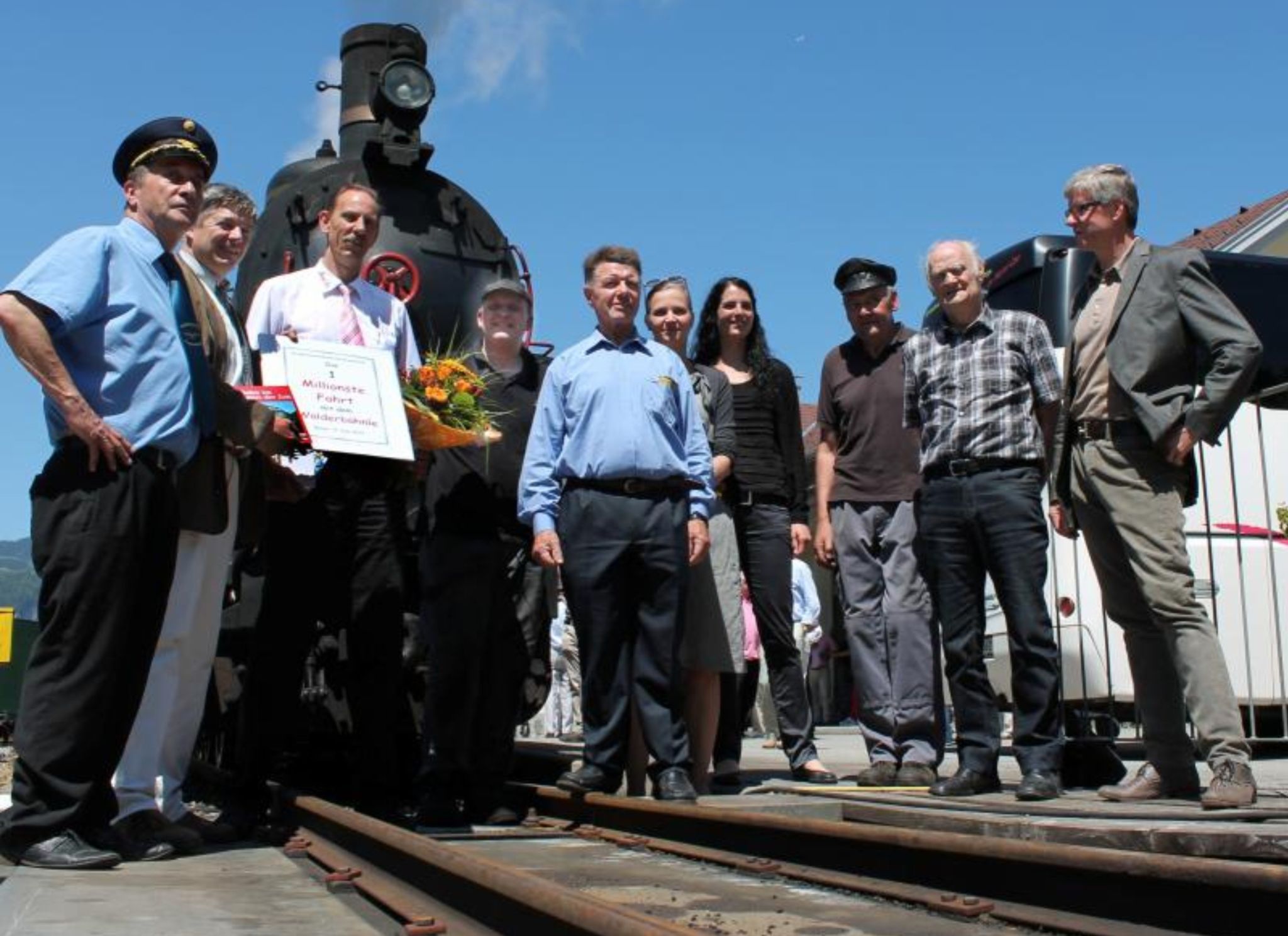 Ein Meilenstein in der Geschichte der Museumsbahn: 2013 konnte der Millionste Fahrgast begrüßt werden - inzwischen ist die Passagier-Statistik bei rund 1,6 Millionen Passagiern angelangt.