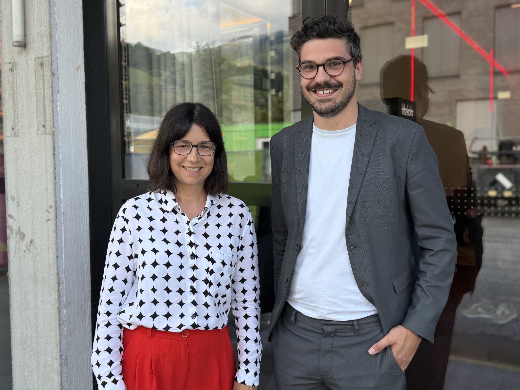 Christina Marent (Vorarlberger Landesregierung) und Mathias Klocker (Bodensee Vorarlberg Tourismus).