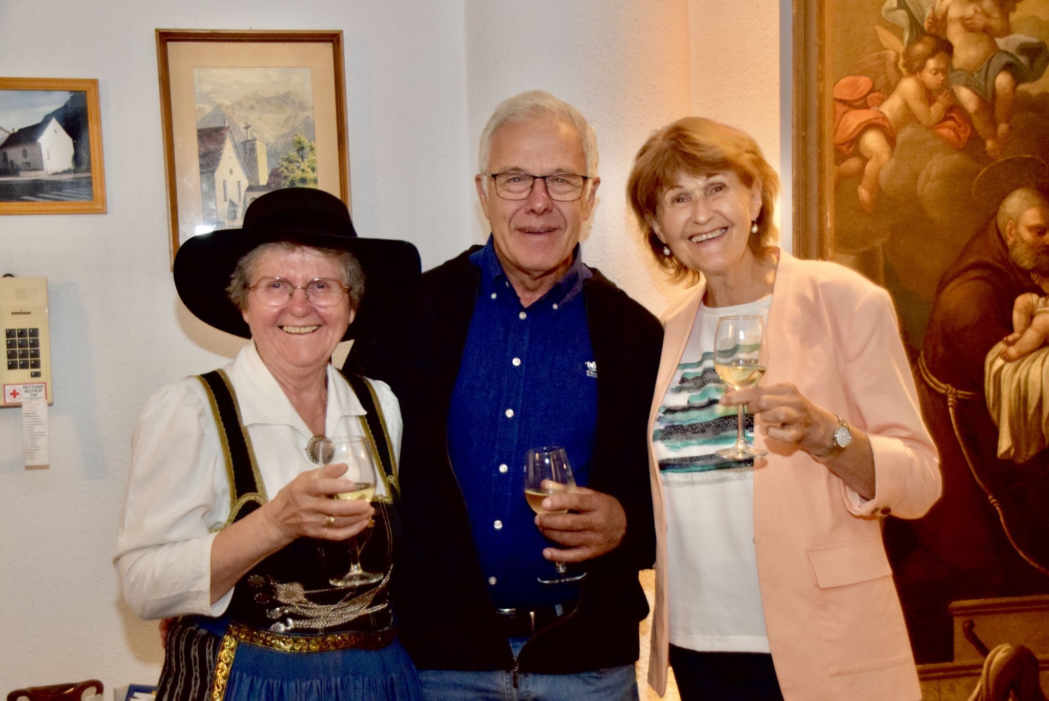 Christa Hilmer, Emil und Brigitte Battlogg (v. l.)
