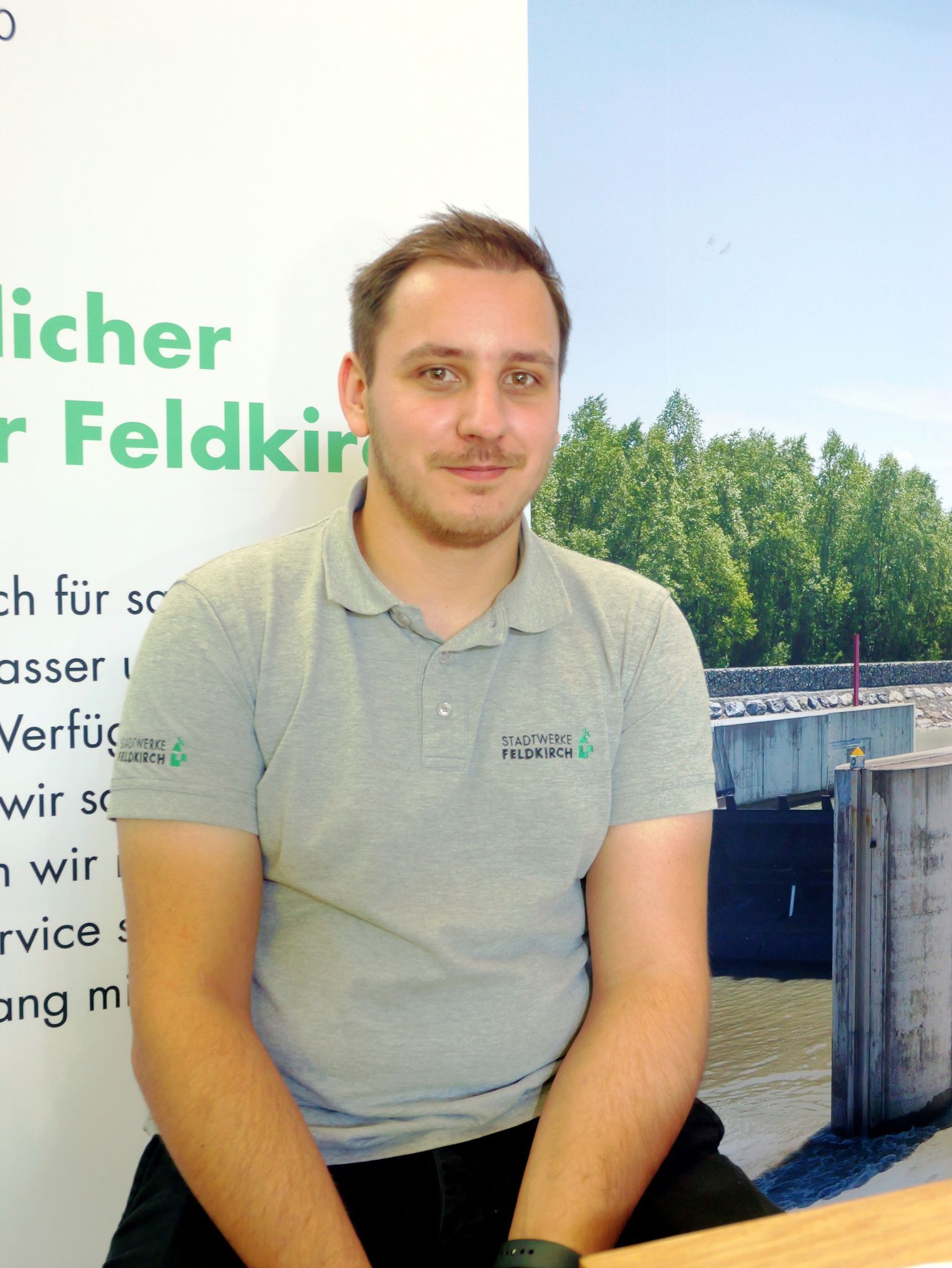 Florian Mittelberger, Lehrlingsausbildung Stadtwerke Feldkirch.
