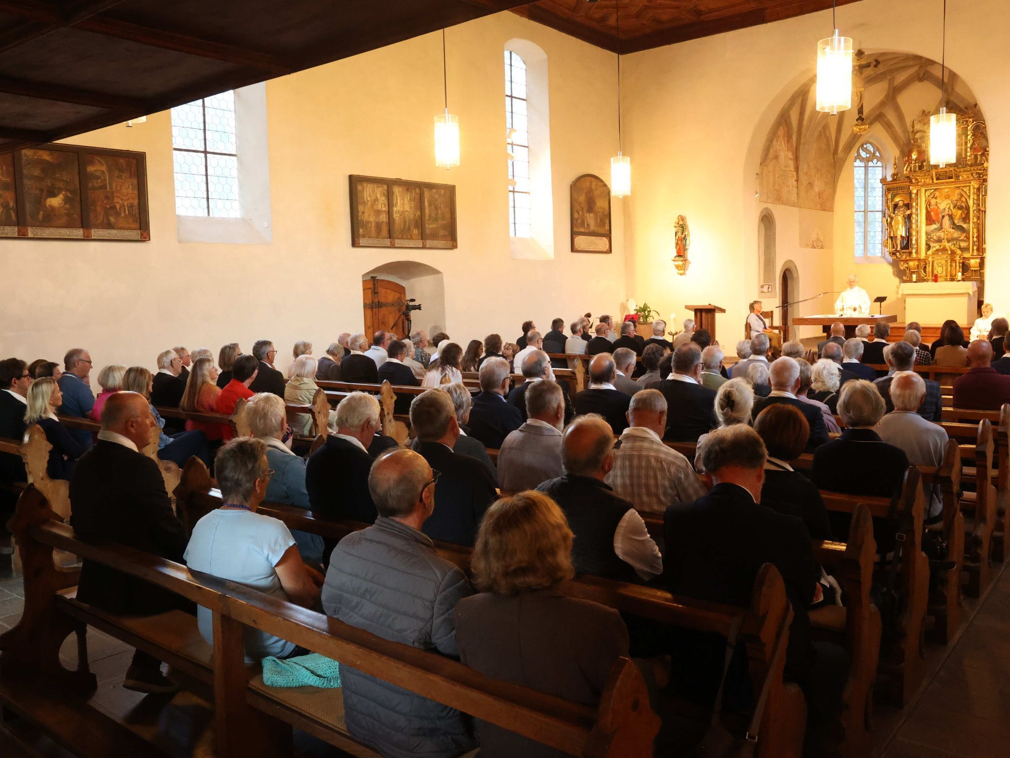 Die Wallfahrtskirche war voll beseetzt.