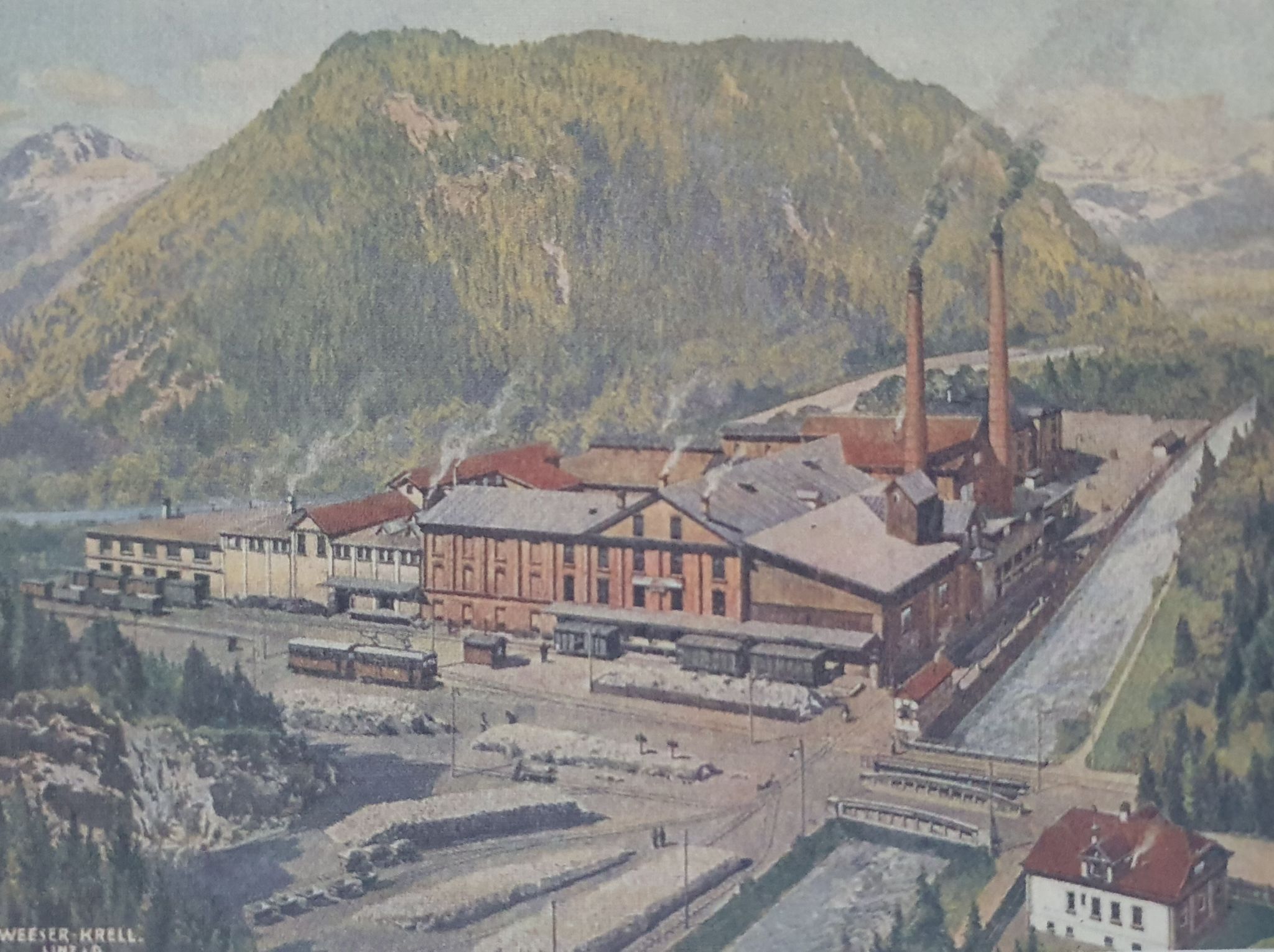 Das Zementwerk Lorüns 1928. Fotos: Aus „Zementwerk“: Althof/Böhler