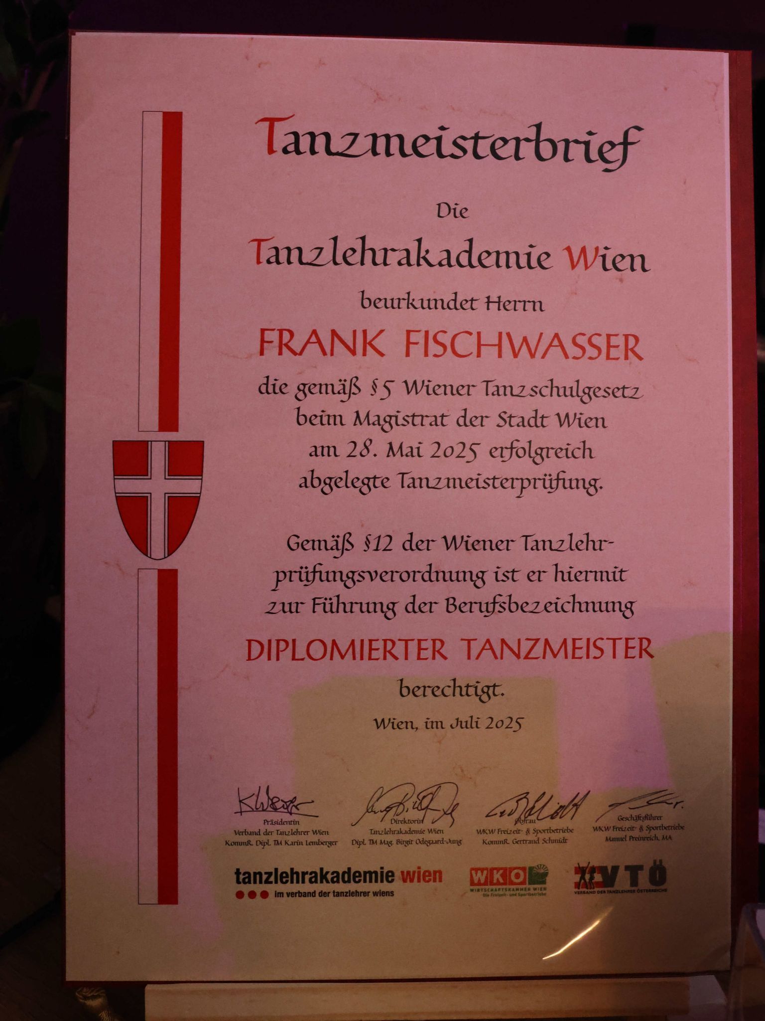 Der Meisterbrief.