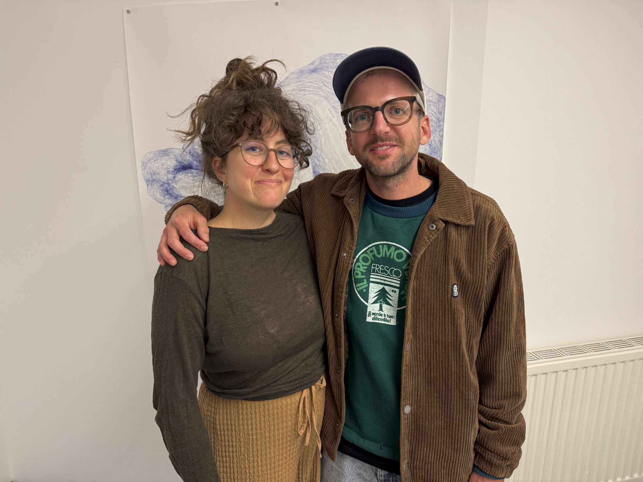 Nina Kaufmann und Matthias Guido Braudisch kamen zur Vernissage