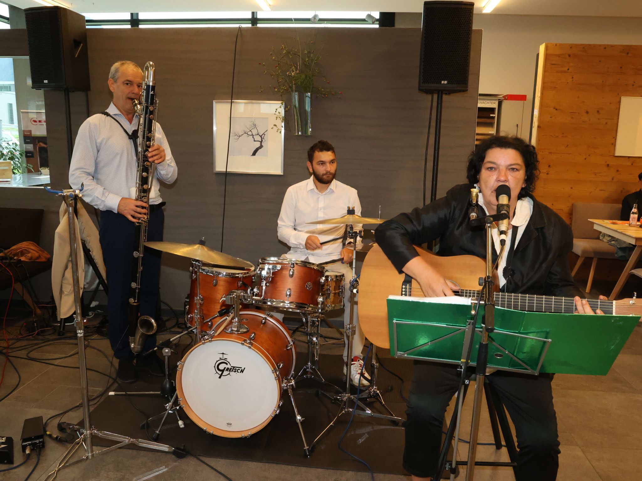 Bernhard Klas, Julian Bachmann und Alex Sutter sorgten für den musikalischen Teil des Festes.