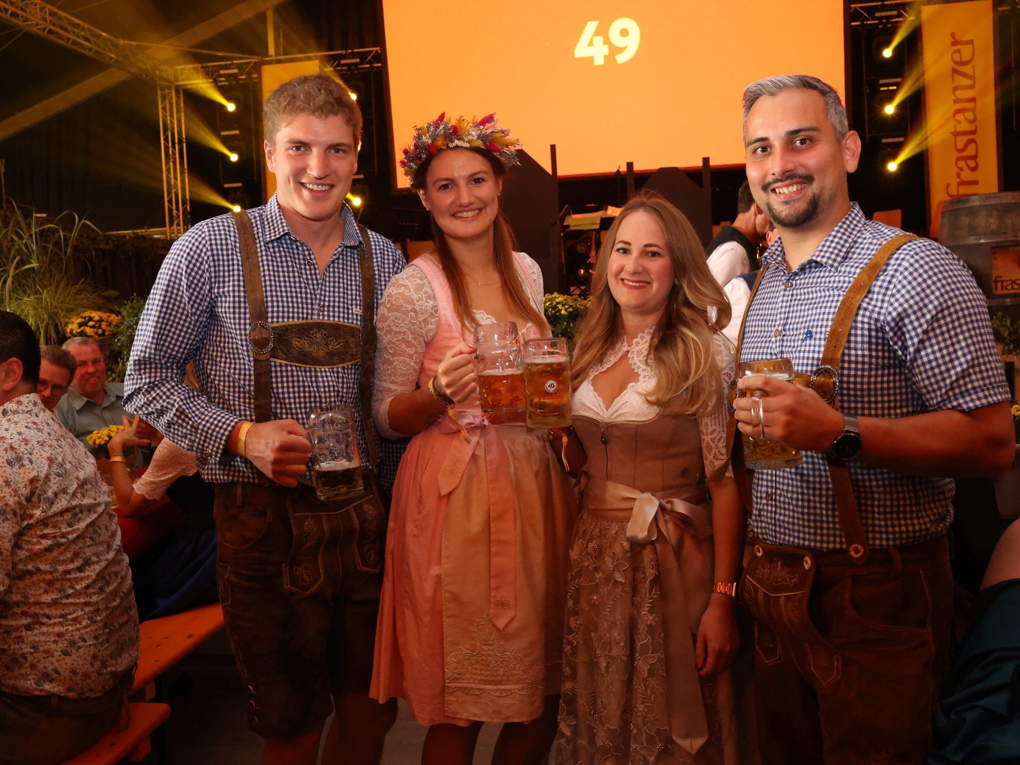 Benjamin Kyllonen, Alexander Mähr, Vanessa Huber und Stefano Calvo Silva.