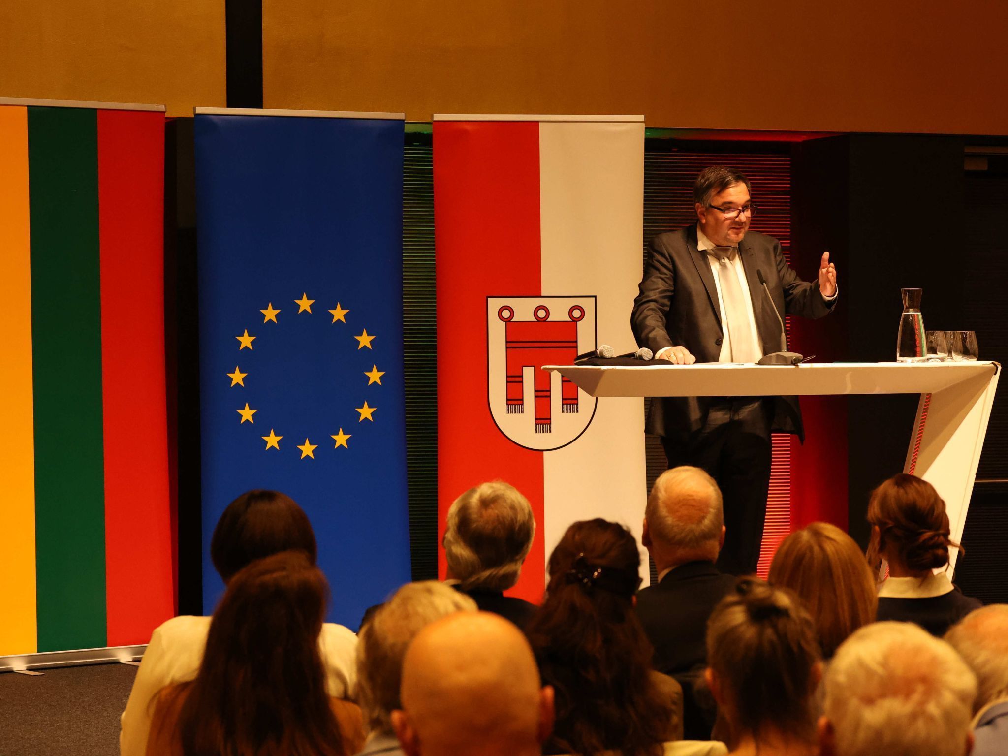 Christof Thöny bei seinem Vortrag.