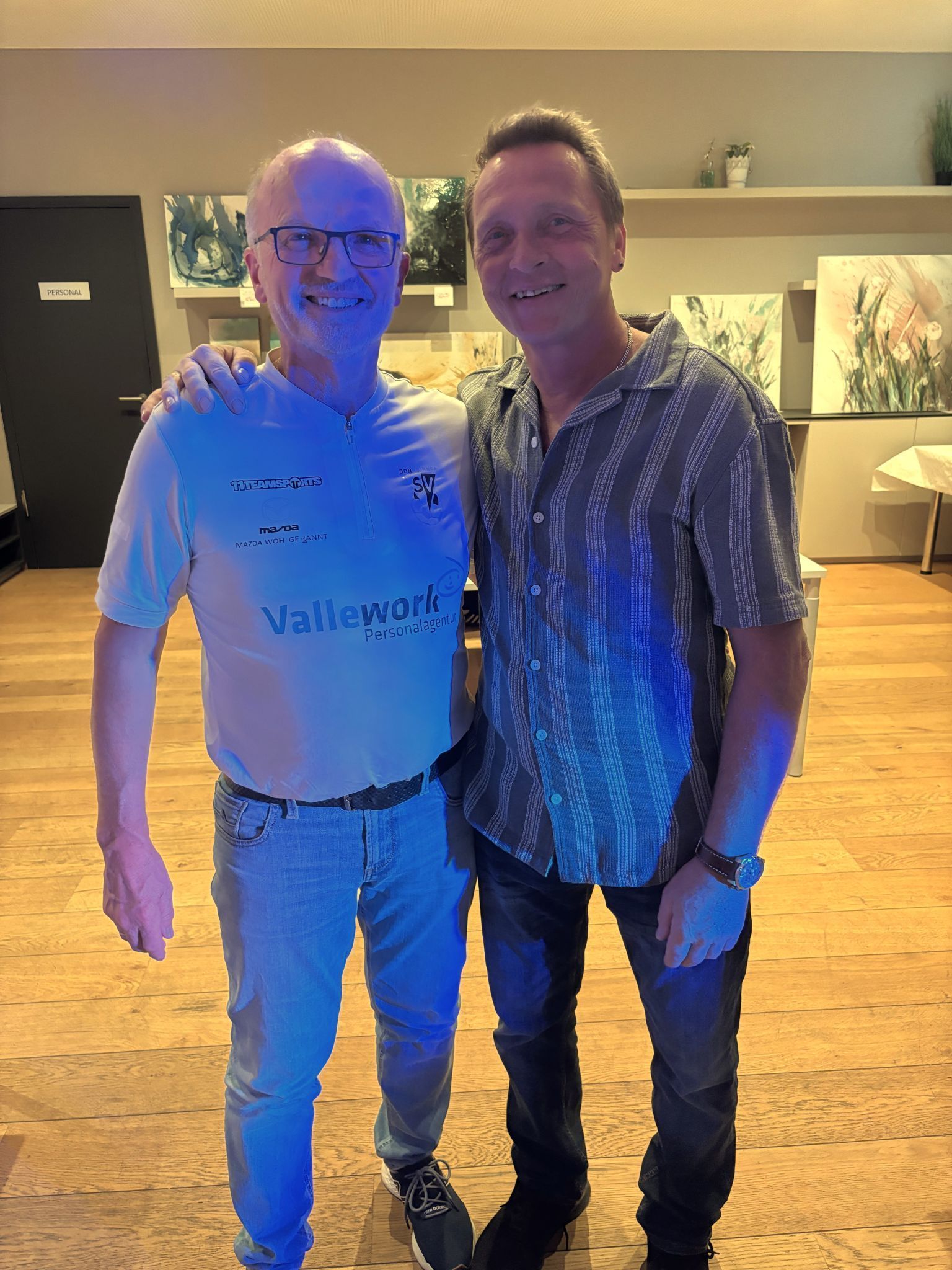 DSV-Präsident Herbert Lenz mit Klaus Kobald. 