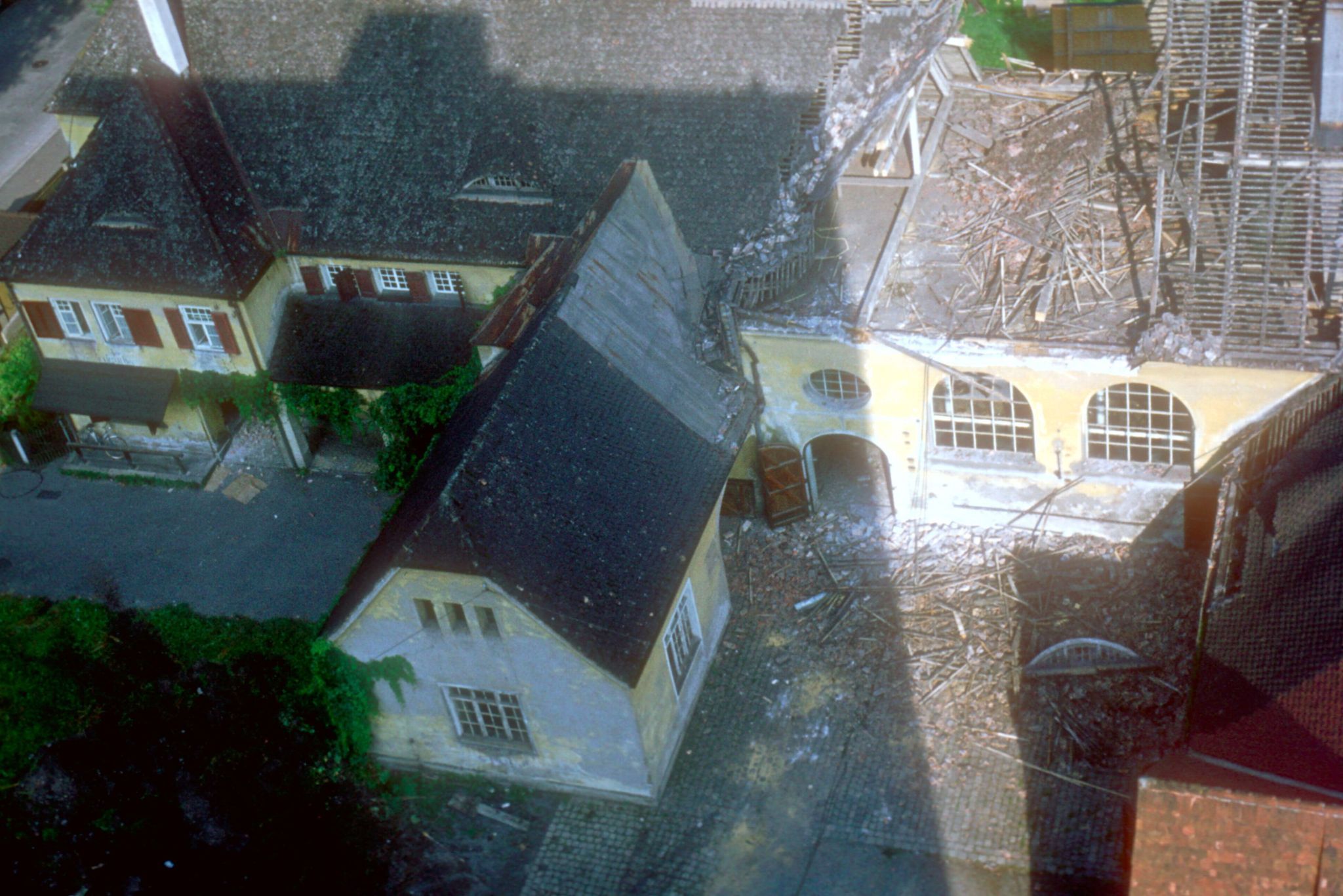 Abbruch des Schlachthauses 1974 (Foto: Sammlung Josef Concin)