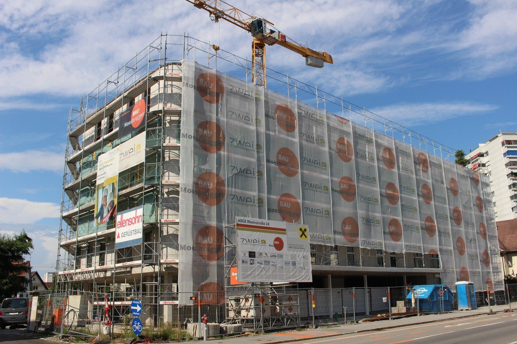 Für Raiffeisen errichtet Stuchly eine große Anlage mit mehr als 60 Wohnungen.