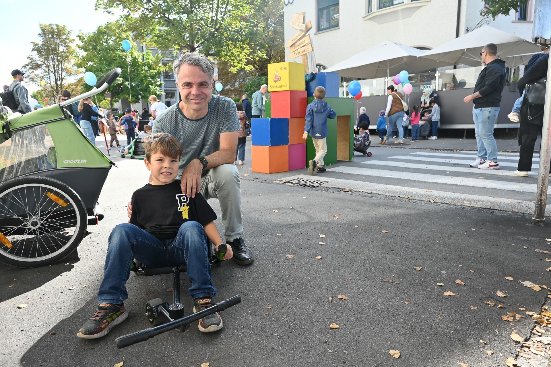 David Gasser ist jedes Jahr gerne mit seinen Kindern auf dem Spielefest.