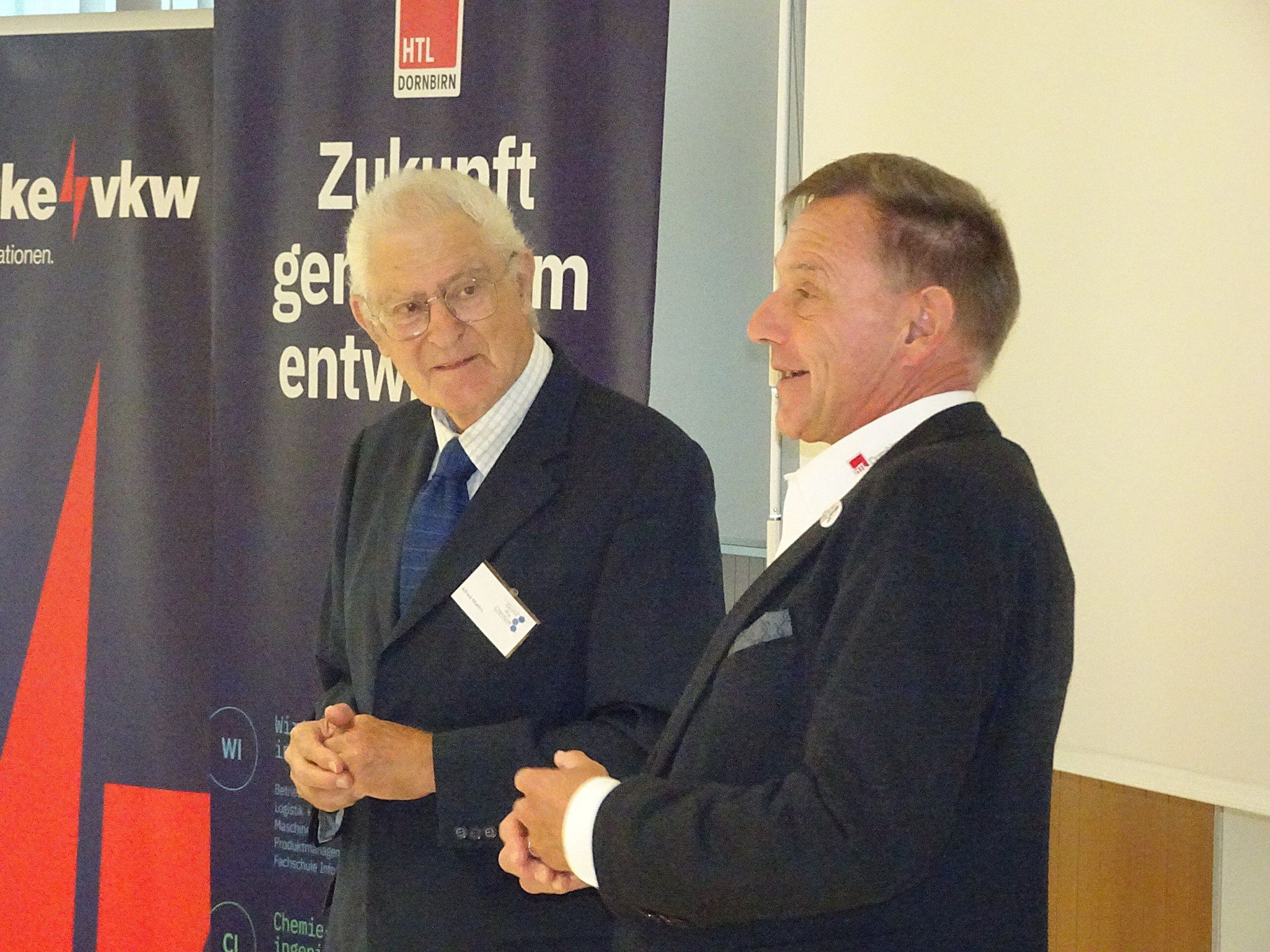 Direktor Michael Grünwald begrüßte Alfred Mathis bereits zum zweiten Mal in Dornbirn. 