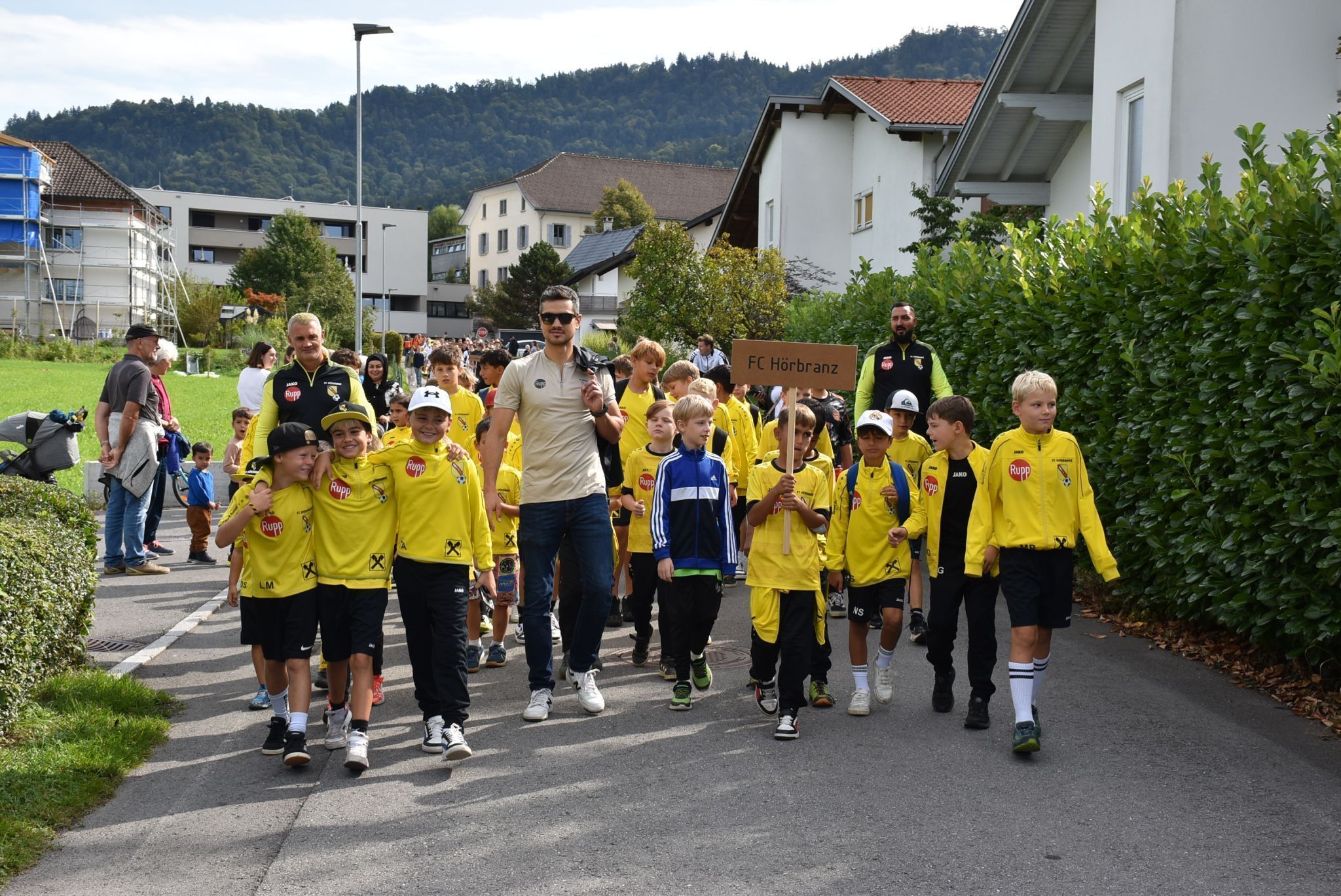 FC Hörbranz Jugend mit Obmann Julian Halder